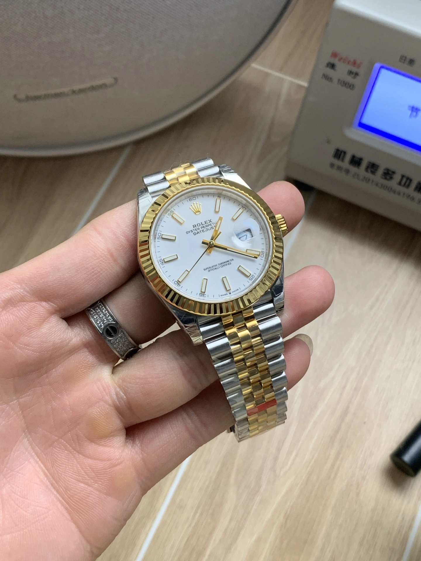 CBD Factory Rolex Datejust 41mm Two-Tone Yellow Gold White Dial Jubilee Bracelet (126333) 1:1 Super Clone – DD3235 Movement Comfortable 89