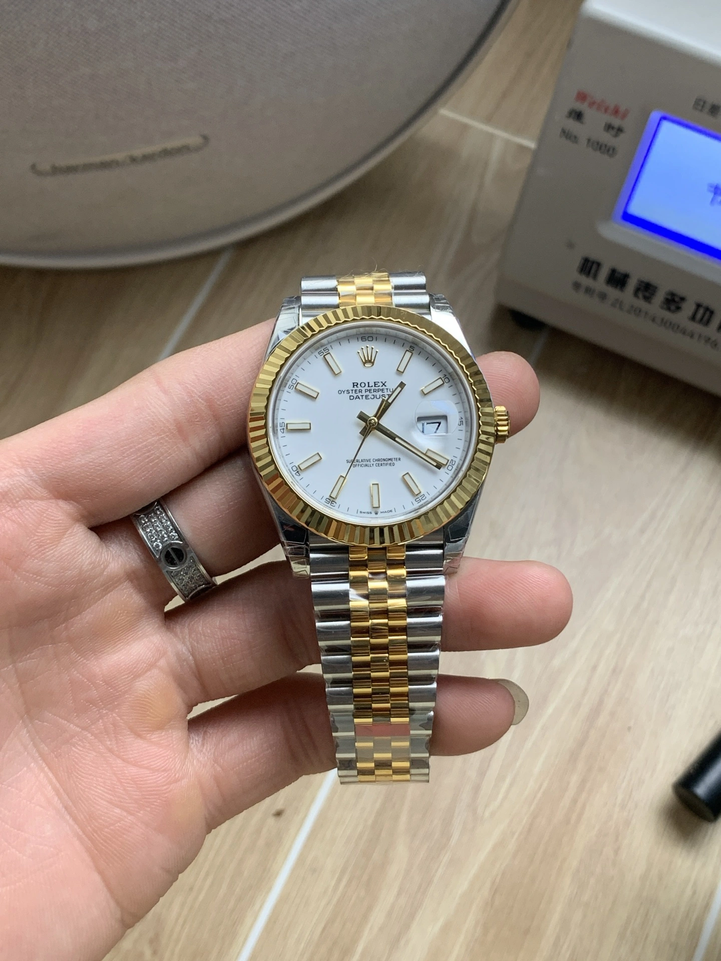CBD Factory Rolex Datejust 41mm Two-Tone Yellow Gold White Dial Jubilee Bracelet (126333) 1:1 Super Clone – DD3235 Movement Comfortable 89