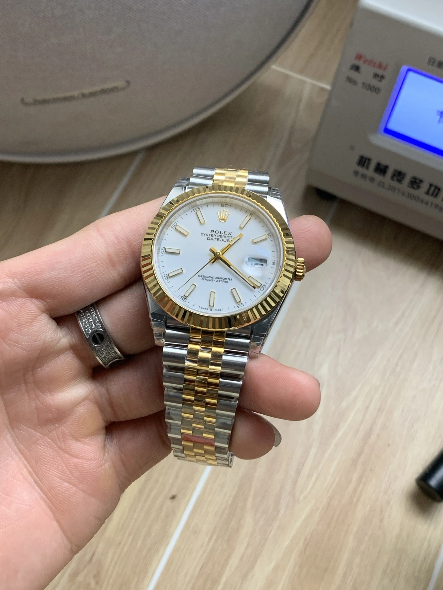 CBD Factory Rolex Datejust 41mm Two-Tone Yellow Gold White Dial Jubilee Bracelet (126333) 1:1 Super Clone – DD3235 Movement Comfortable 89