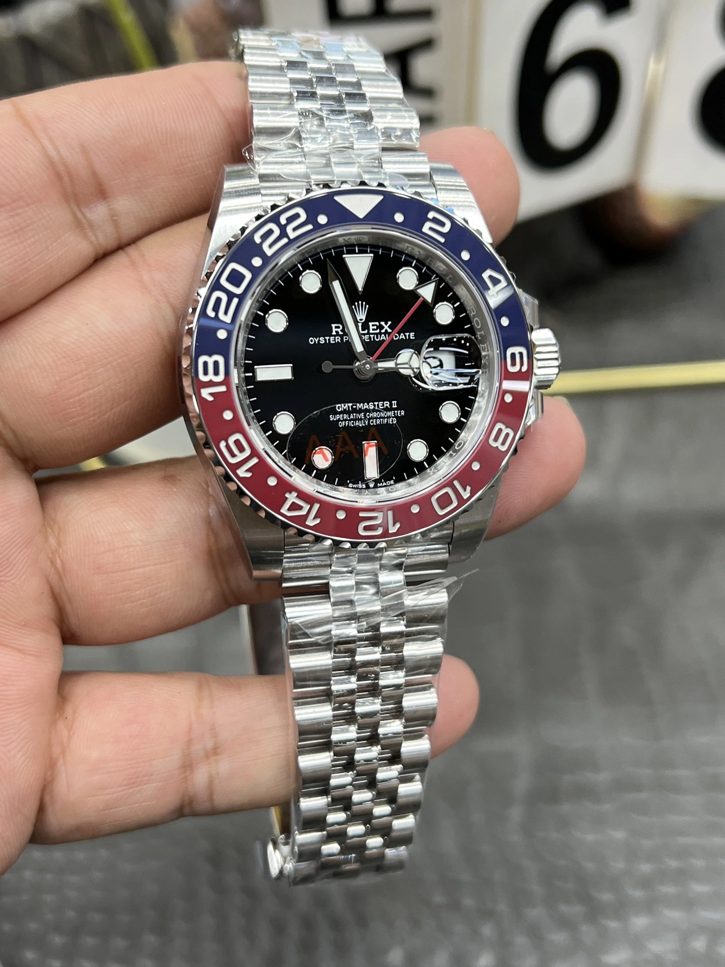 CBD Factory Rolex GMT-Master II “Pepsi” Red Blue Ceramic Bezel Jubilee Bracelet (126710blro) 1:1 Super Clone – DD3285 Movement Breathable 144