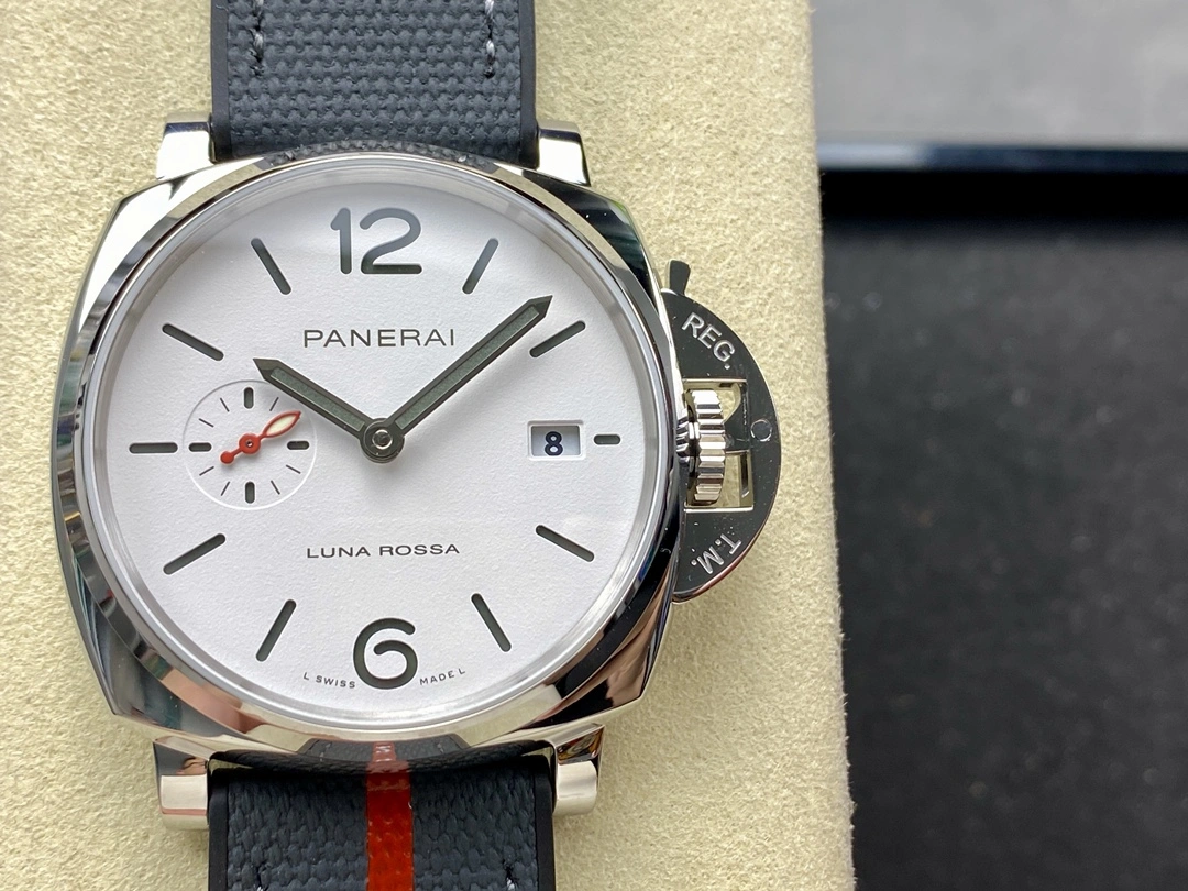 TopPick CBD Factory Panerai Luminor Due Luna Rossa 42mm White Dial PAM01381 1:1 Super Clone – DD Movement 366