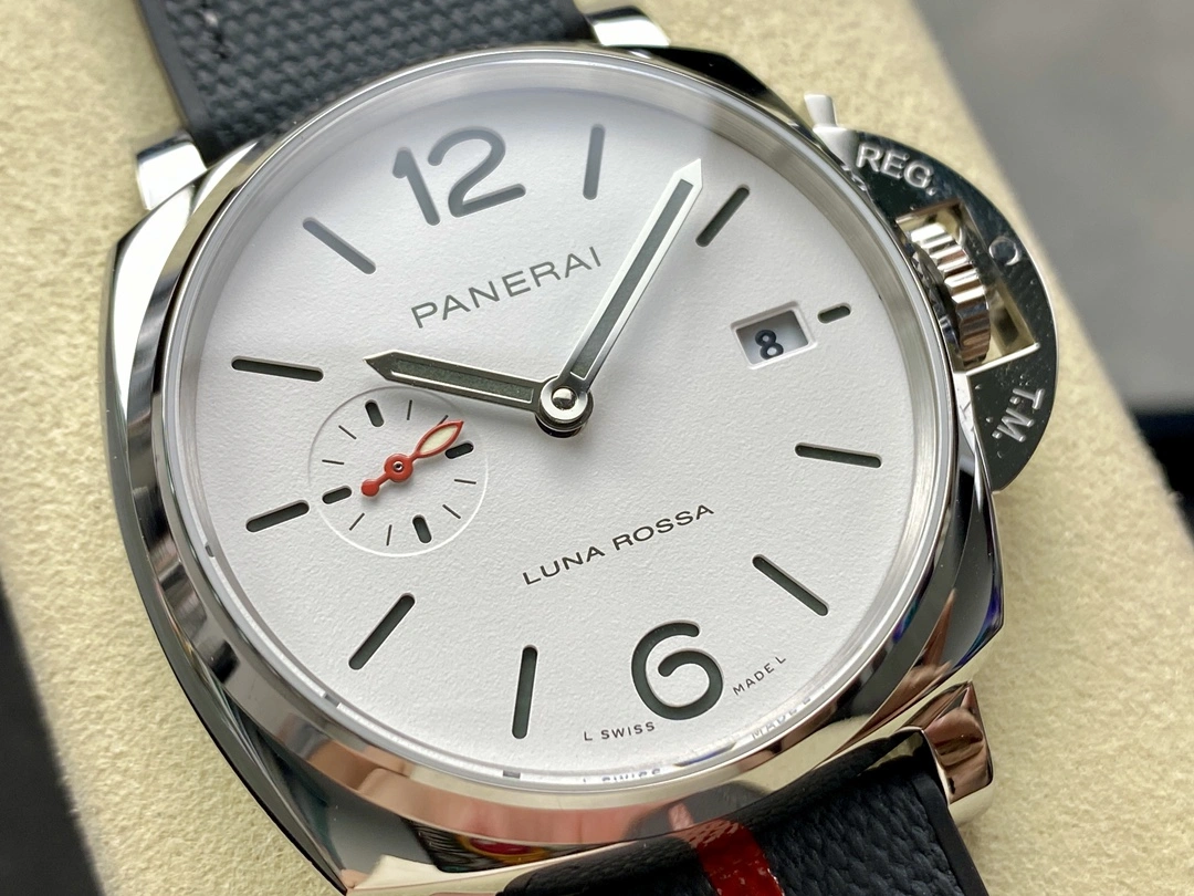 TopPick CBD Factory Panerai Luminor Due Luna Rossa 42mm White Dial PAM01381 1:1 Super Clone – DD Movement 366