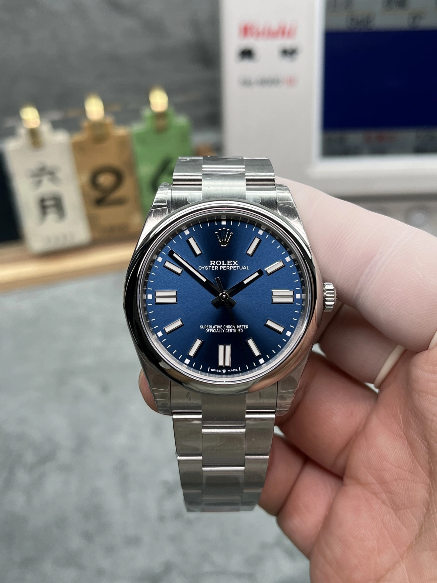 SportInspired CBD Factory Rolex Oyster Perpetual 41mm  Blue Dial (124300) 1:1 Super Clone – DD3230 Movement 161