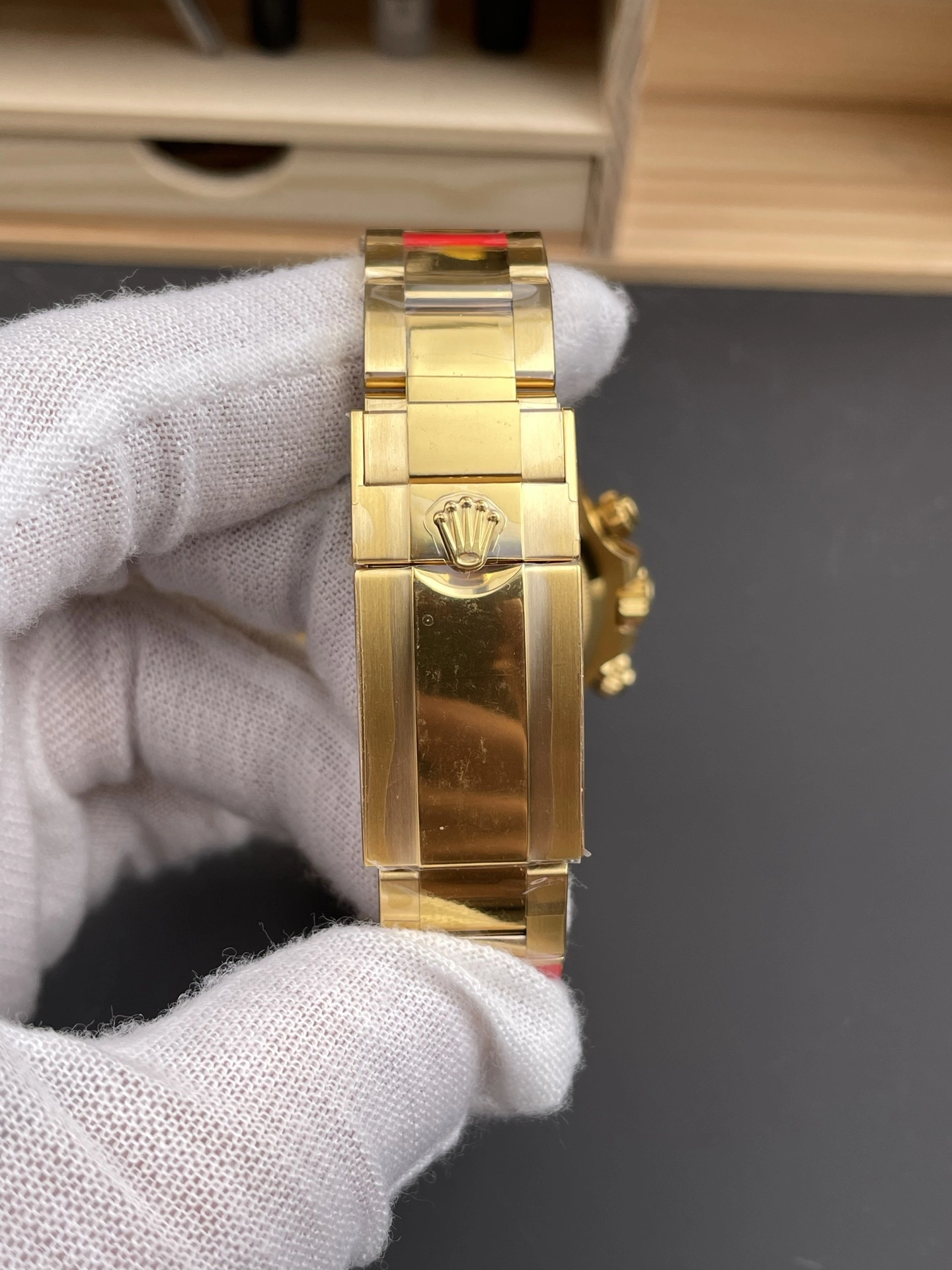 QuickDry CBD Factory Rolex Cosmograph Daytona 40mm Champagne Dial Yellow Gold (126508) 1:1 Super Clone – DD4131 Movement 33