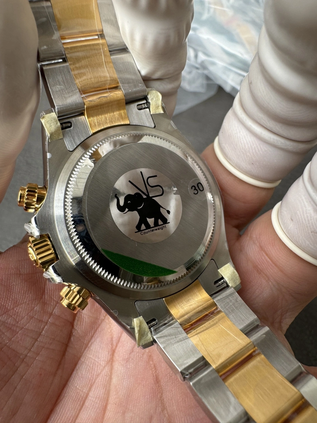 Compact CBD Factory Rolex Cosmograph Daytona Two-Tone Yellow Gold Black Dial (126503) 1:1 Super Clone – DD4131 Movement 21