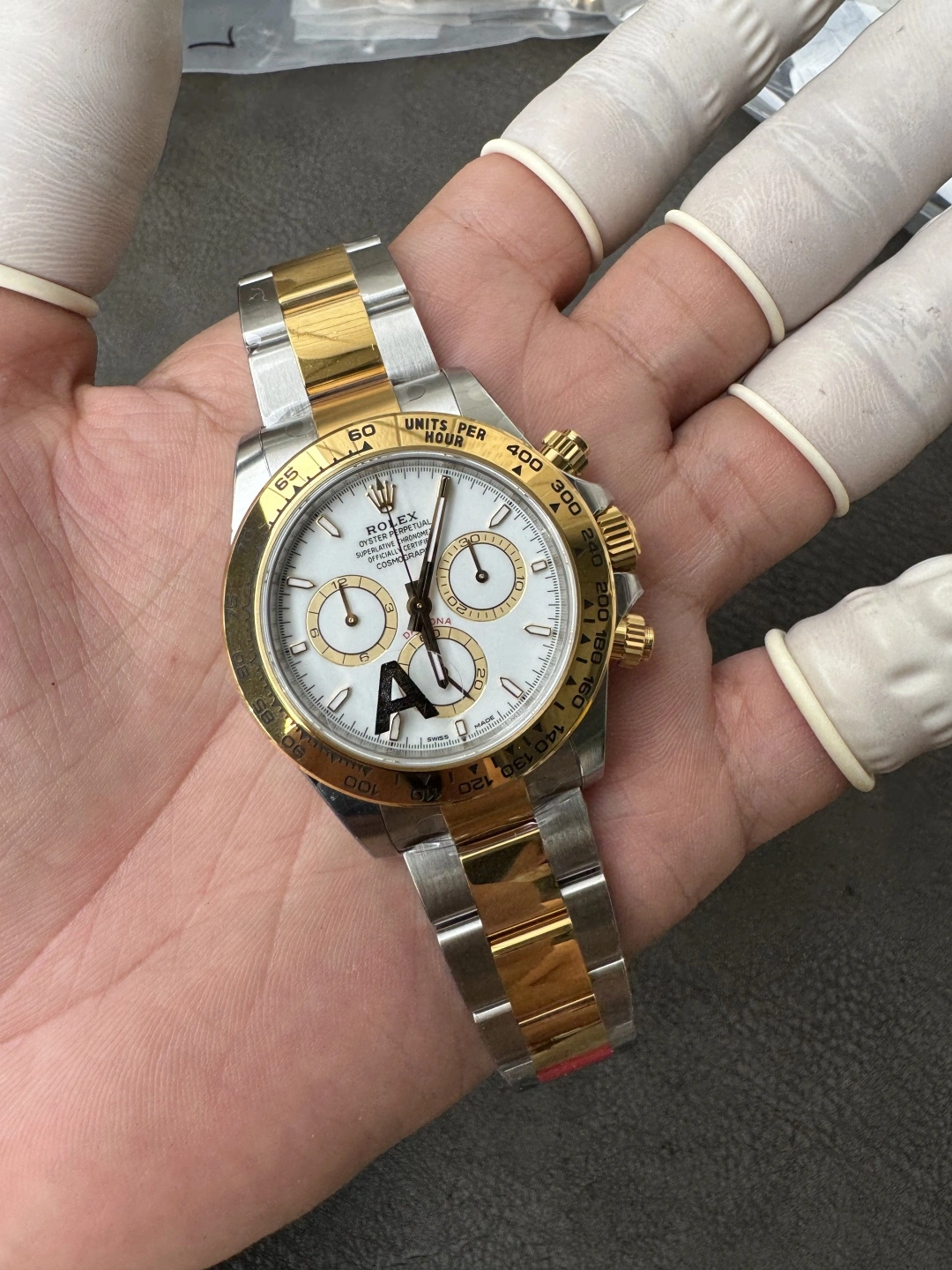 Timeless CBD Factory Rolex Cosmograph Daytona Two-Tone Yellow Gold White Dial (126503) 1:1 Super Clone – DD4131 Movement 25