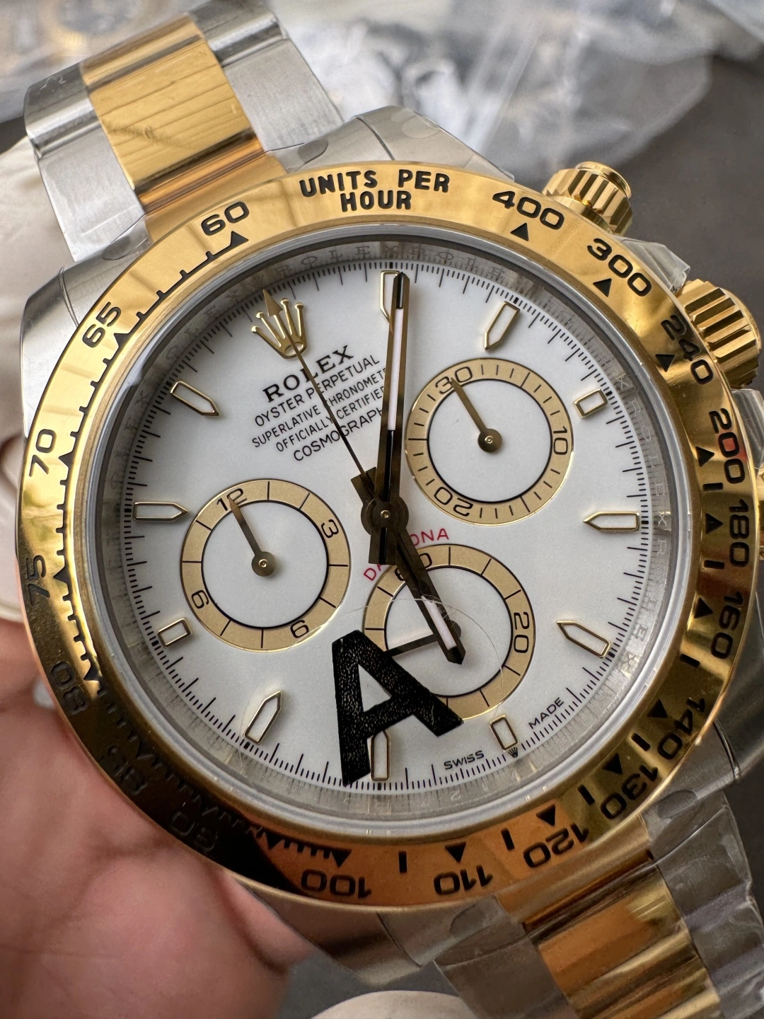 Timeless CBD Factory Rolex Cosmograph Daytona Two-Tone Yellow Gold White Dial (126503) 1:1 Super Clone – DD4131 Movement 25