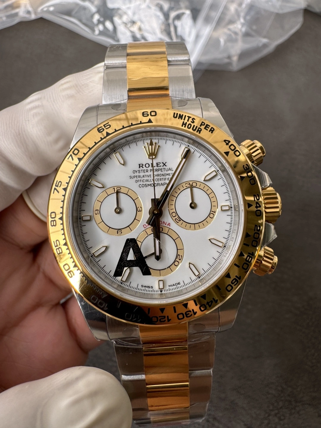 Timeless CBD Factory Rolex Cosmograph Daytona Two-Tone Yellow Gold White Dial (126503) 1:1 Super Clone – DD4131 Movement 25