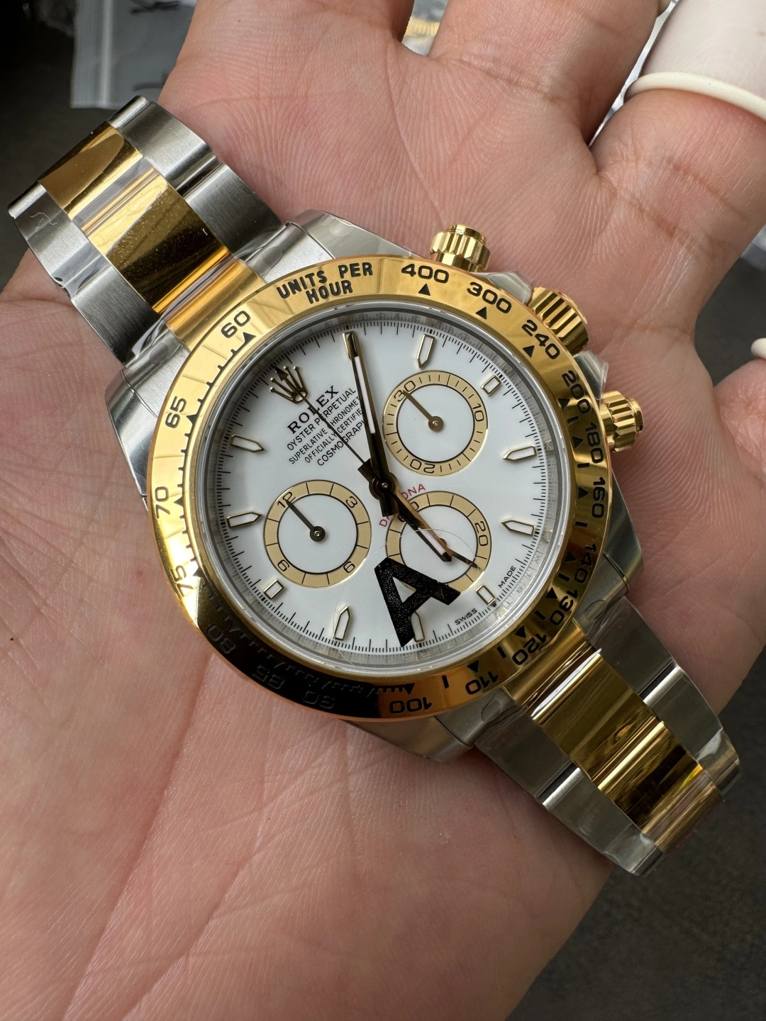 Timeless CBD Factory Rolex Cosmograph Daytona Two-Tone Yellow Gold White Dial (126503) 1:1 Super Clone – DD4131 Movement 25