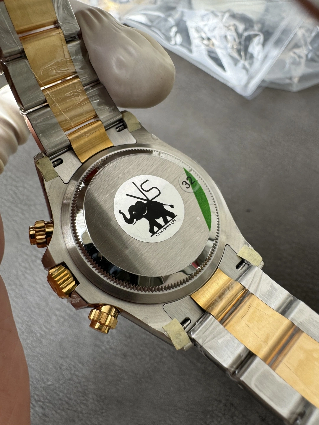 Timeless CBD Factory Rolex Cosmograph Daytona Two-Tone Yellow Gold White Dial (126503) 1:1 Super Clone – DD4131 Movement 25