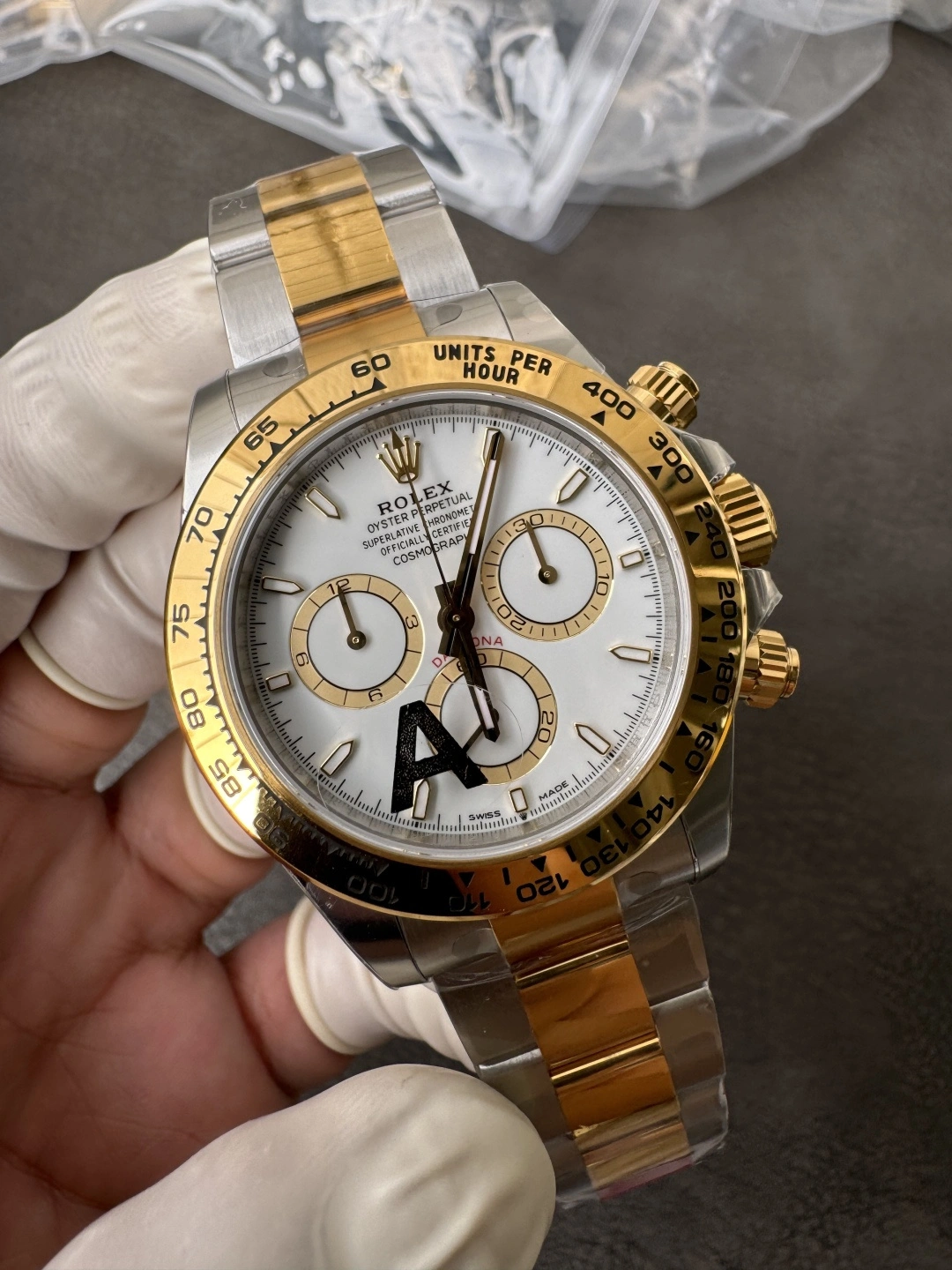 Timeless CBD Factory Rolex Cosmograph Daytona Two-Tone Yellow Gold White Dial (126503) 1:1 Super Clone – DD4131 Movement 25