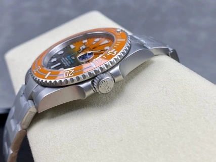 CBD Factory Rolex Submariner Date “DiW Orange Blue” Gradient Carbon Dial (Steel Edition) 1:1 Super Clone – DD3135 Movement Modern 212