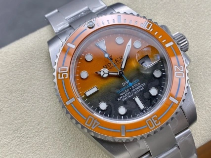 CBD Factory Rolex Submariner Date “DiW Orange Blue” Gradient Carbon Dial (Steel Edition) 1:1 Super Clone – DD3135 Movement Modern 212