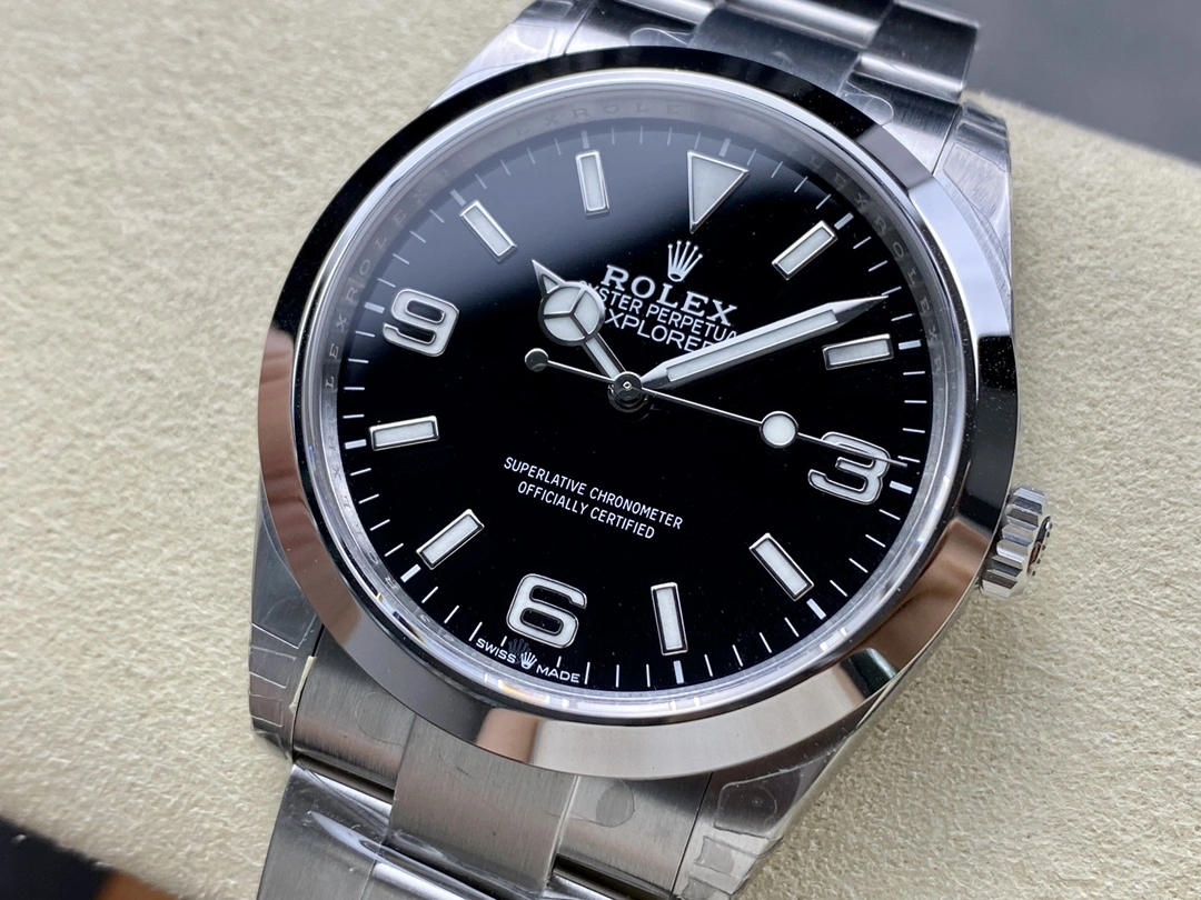 Lightweight CBD Factory Rolex Explorer 36mm Black “3-6-9” Dial Smooth Bezel Oyster Bracelet (124270) 1:1 Super Clone – DD3230 Movement 139