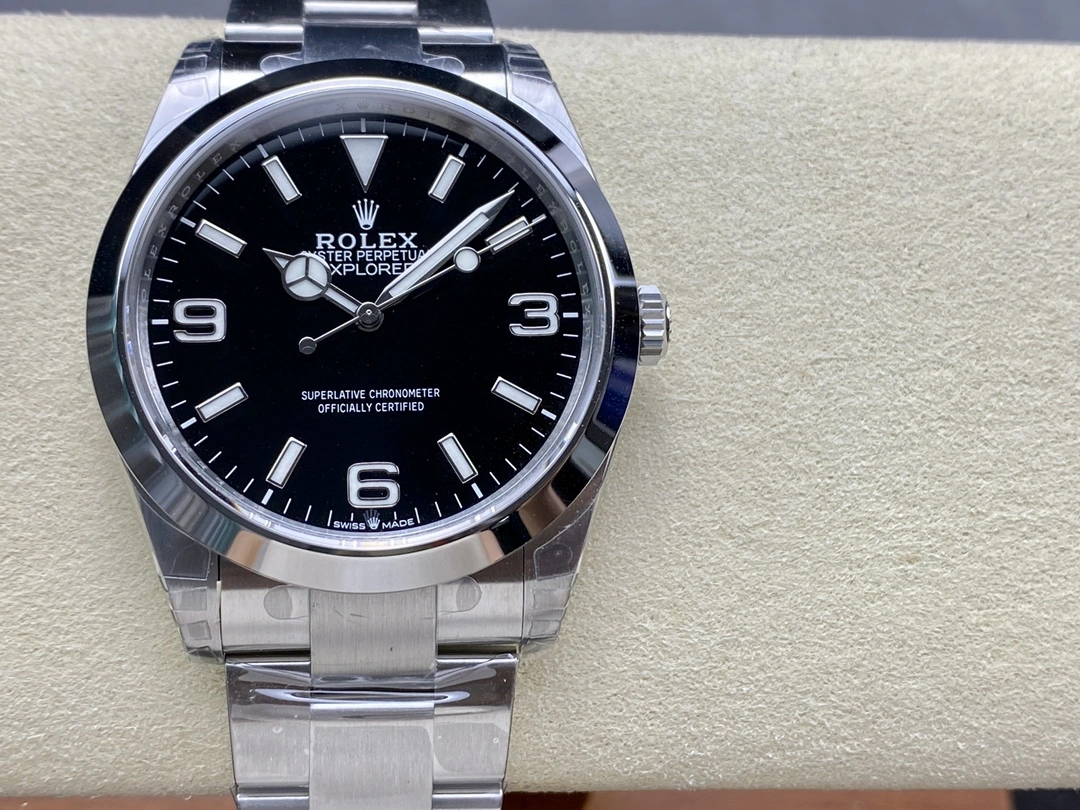 Lightweight CBD Factory Rolex Explorer 36mm Black “3-6-9” Dial Smooth Bezel Oyster Bracelet (124270) 1:1 Super Clone – DD3230 Movement 139