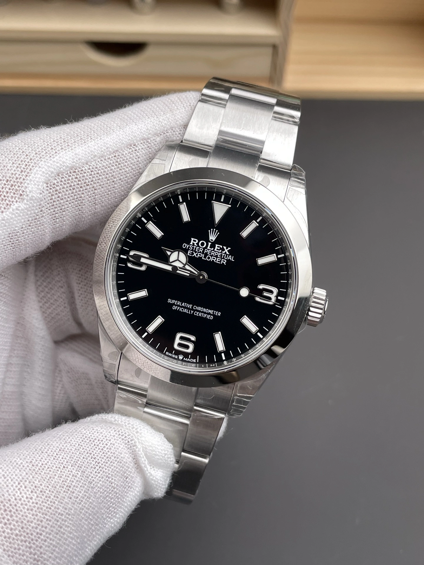 CBD Factory Rolex Explorer 40mm Black “3-6-9” Dial Smooth Bezel Oyster Bracelet (224270) 1:1 Super Clone – DD3230 Movement ZeroBulk 143