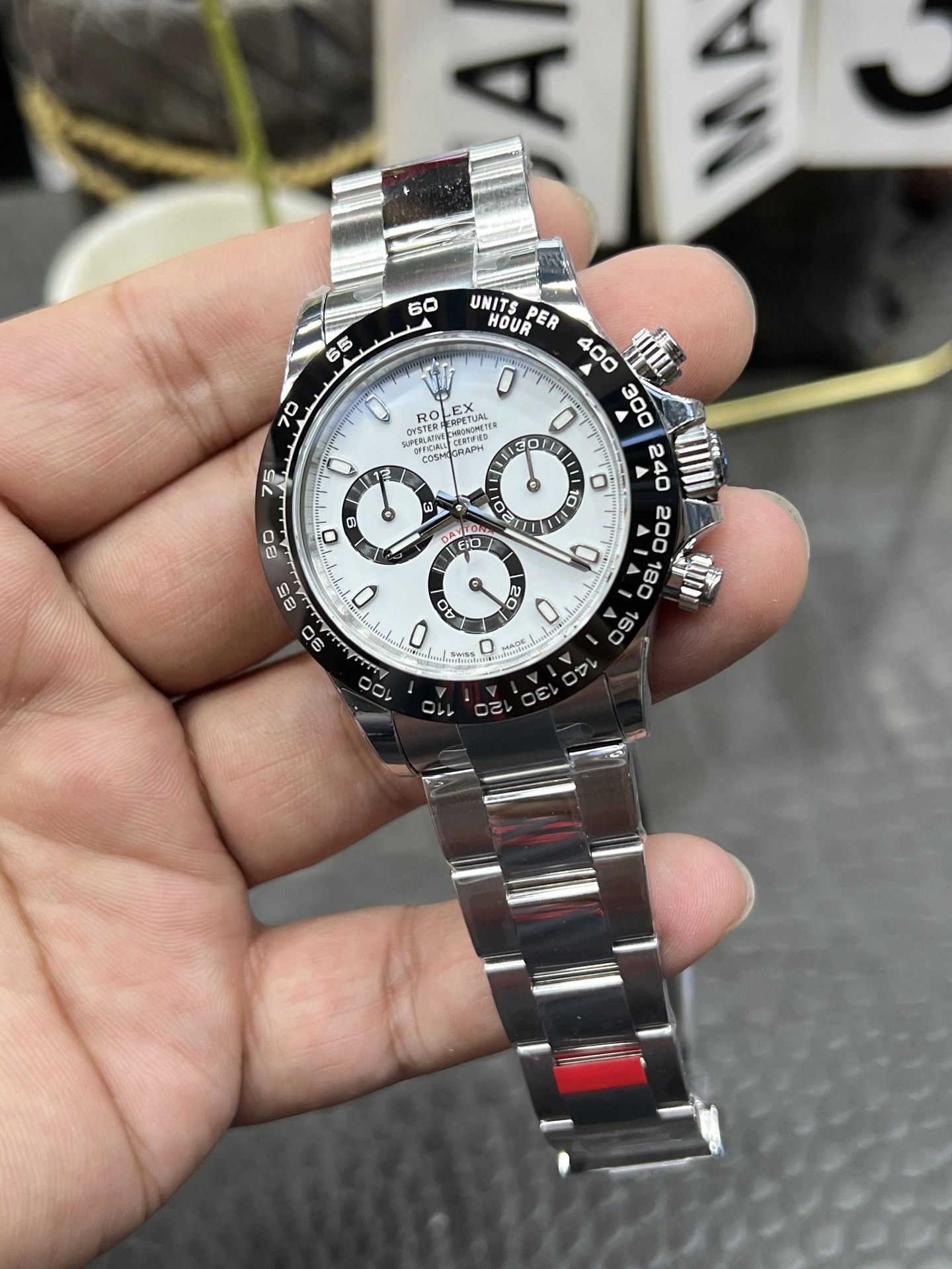 RelaxedFit CBD Factory Rolex Cosmograph Daytona “Panda” White Dial (116500LN) 1:1 Super Clone – DD4130 Movement 26