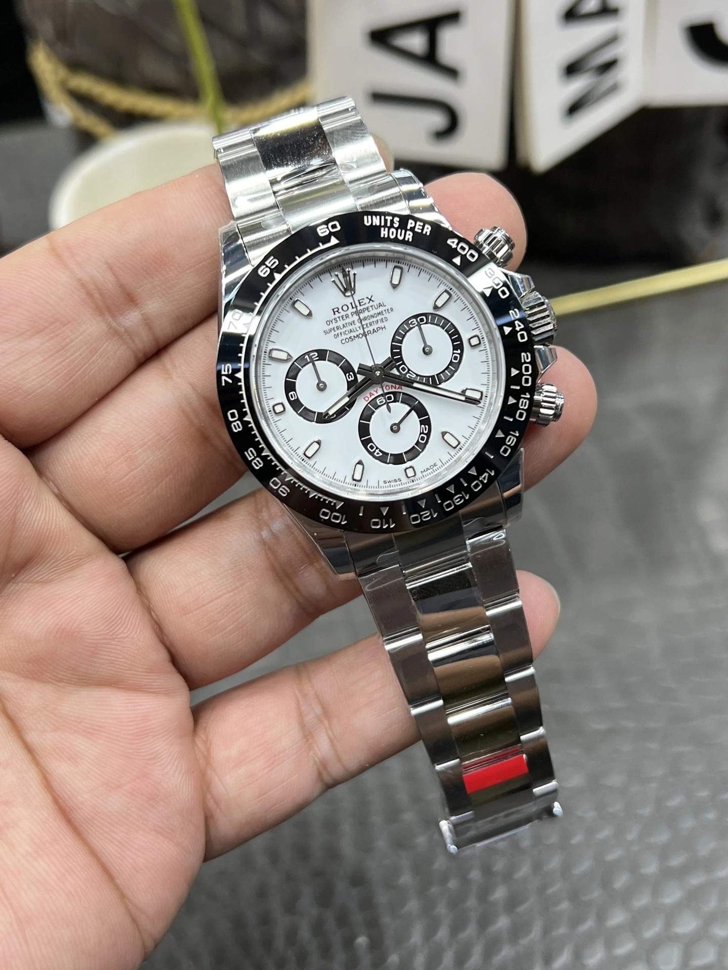 RelaxedFit CBD Factory Rolex Cosmograph Daytona “Panda” White Dial (116500LN) 1:1 Super Clone – DD4130 Movement 26