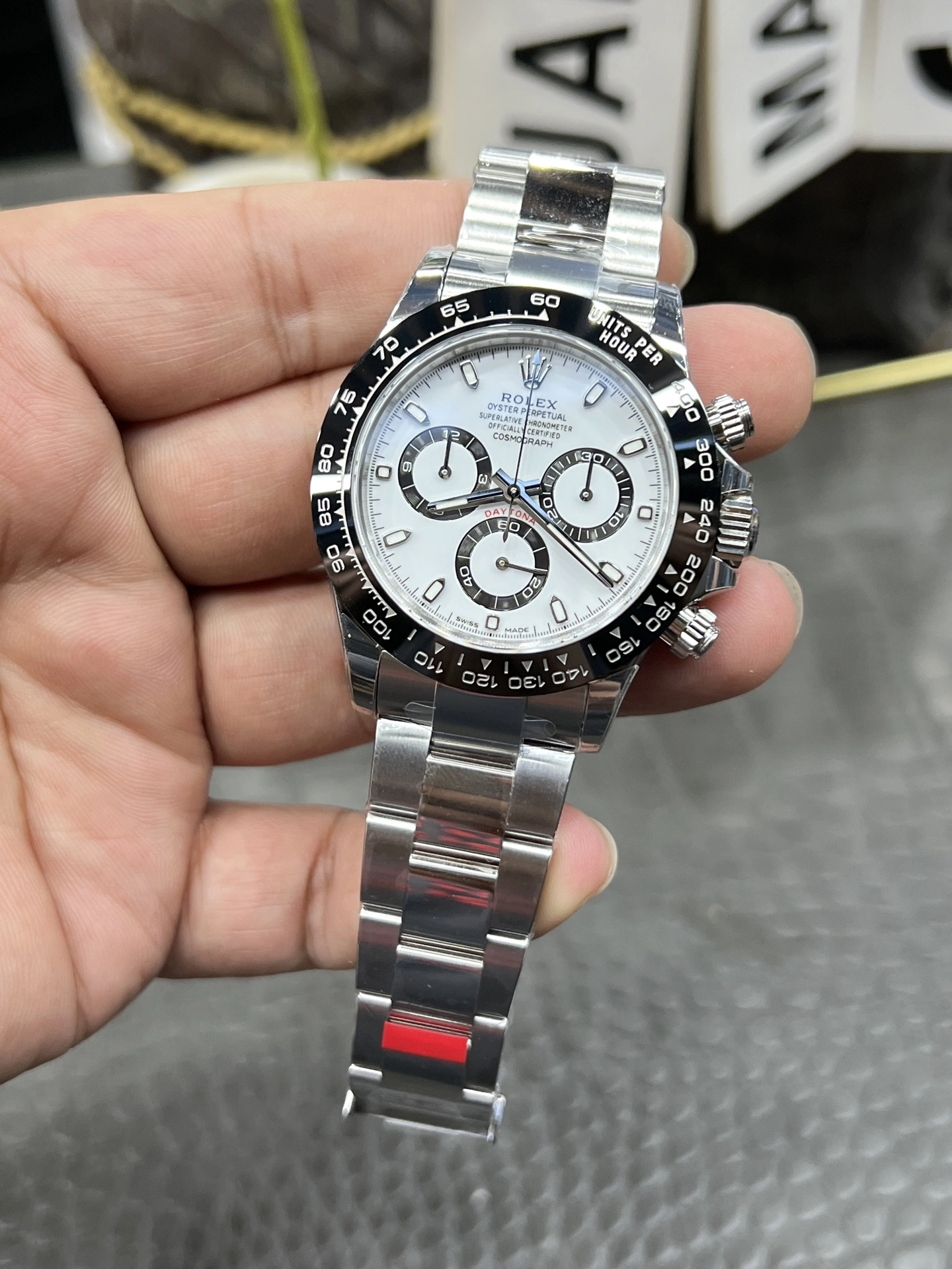 RelaxedFit CBD Factory Rolex Cosmograph Daytona “Panda” White Dial (116500LN) 1:1 Super Clone – DD4130 Movement 26