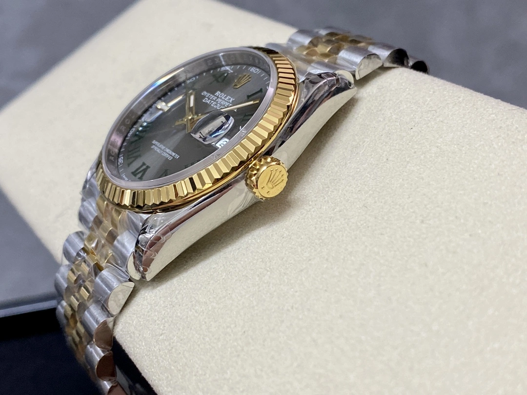 CBD Factory Rolex Datejust 41mm Two-Tone Yellow Gold “Wimbledon” Dial Jubilee Bracelet (126333) 1:1 Super Clone – DD3235 Movement Seasonal 48