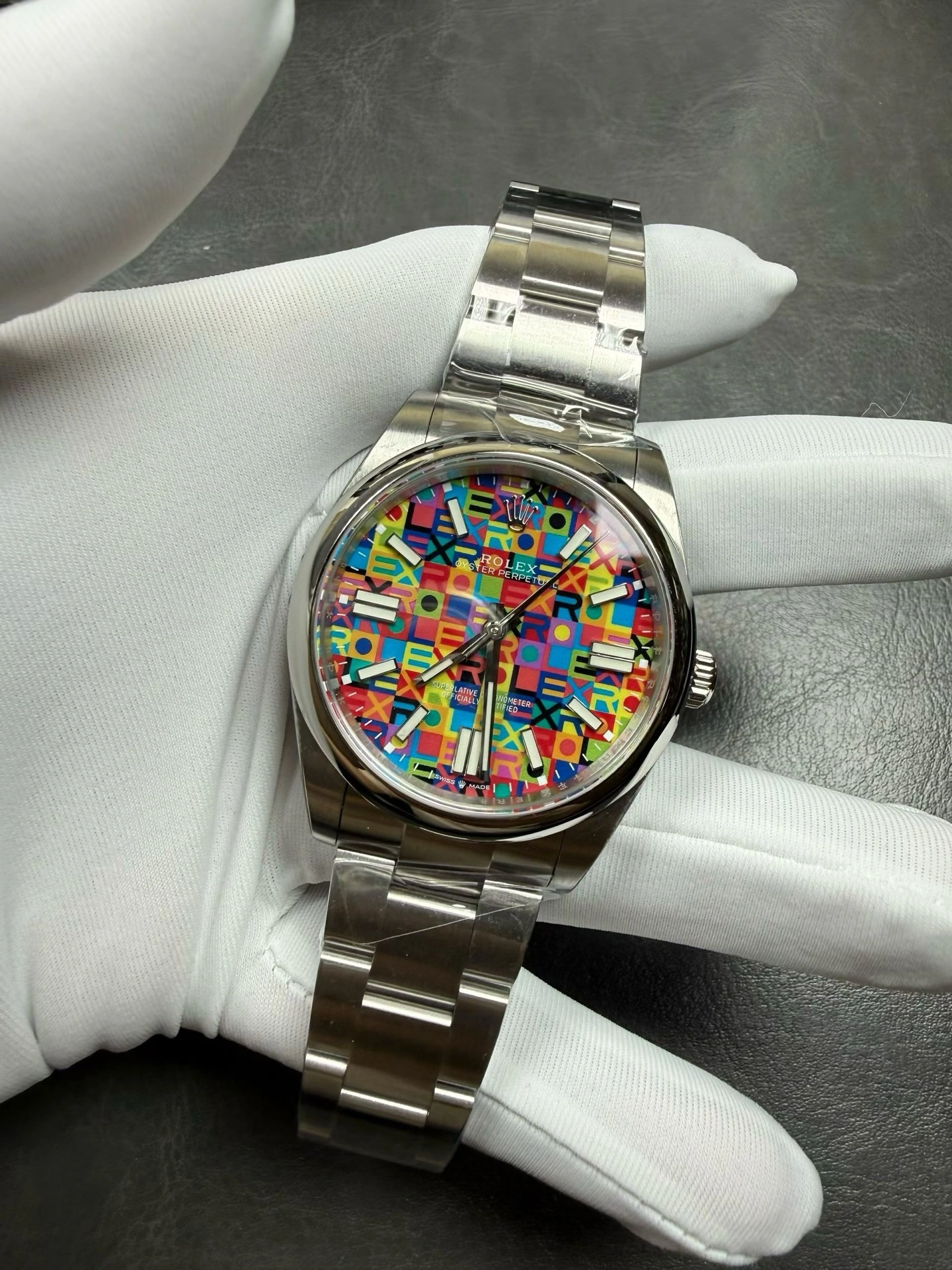 Thermal CBD Factory Rolex Oyster Perpetual 41mm Multicolor Dial Smooth Bezel Oyster Bracelet(134300) 1:1 Super Clone – DD3230 Movement 162