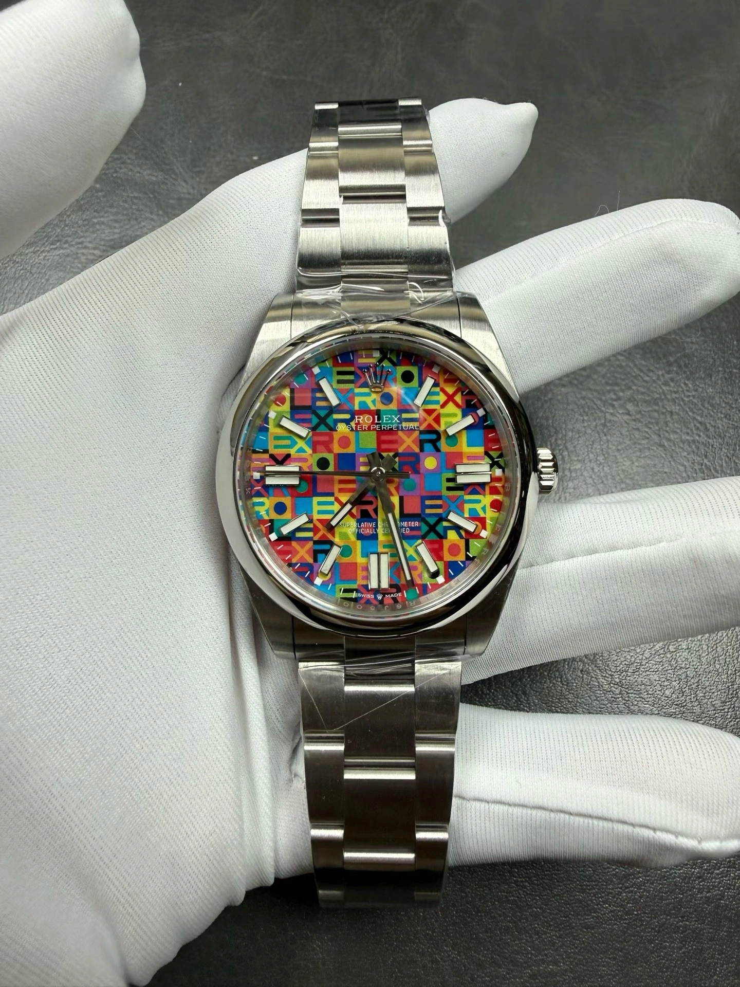 Thermal CBD Factory Rolex Oyster Perpetual 41mm Multicolor Dial Smooth Bezel Oyster Bracelet(134300) 1:1 Super Clone – DD3230 Movement 162