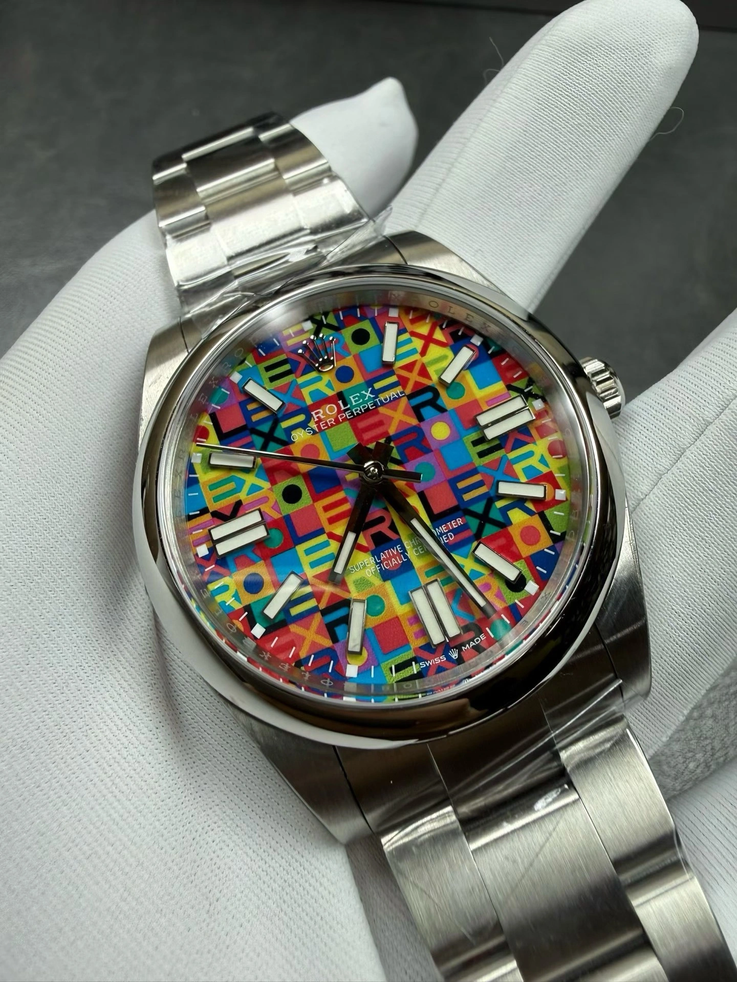 Thermal CBD Factory Rolex Oyster Perpetual 41mm Multicolor Dial Smooth Bezel Oyster Bracelet(134300) 1:1 Super Clone – DD3230 Movement 162