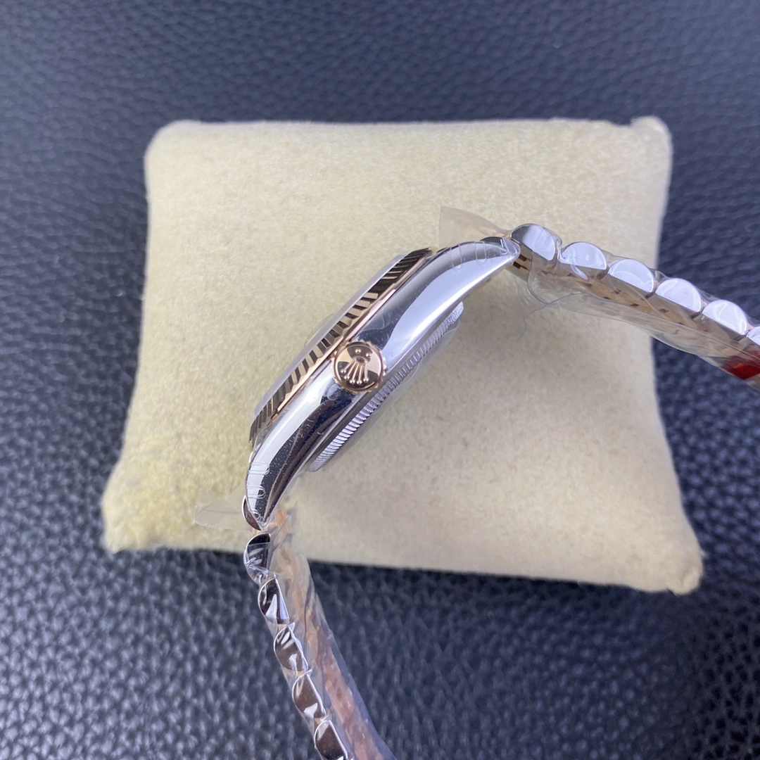 CBD Factory Rolex Datejust 36mm Two-Tone Rose Gold Silver Fluted Motif Diamond Dial Jubilee Bracelet (126231) 1:1 Super Clone – DD3235 Movement Original 112