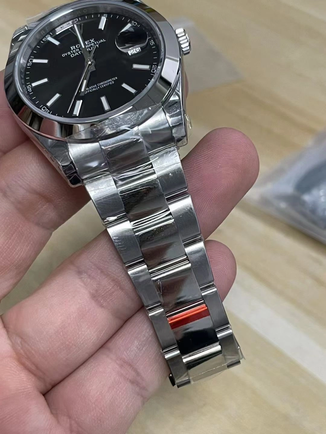 CBD Factory Rolex Datejust 41mm Black Dial Smooth Bezel Oyster Bracelet (126300) 1:1 Super Clone – DD3235 Movement Breathable 49