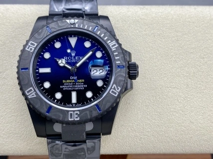 CBD Factory Rolex Submariner Date “DiW Blue Gradient” PVD & Carbon Bezel 1:1 Super Clone – DD3135 Movement DailyWear 195