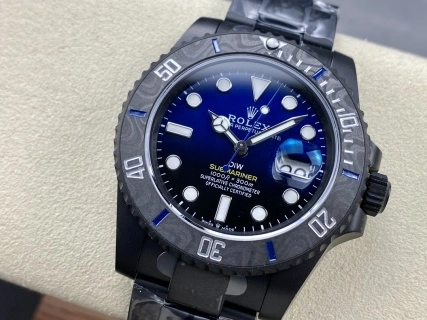 CBD Factory Rolex Submariner Date “DiW Blue Gradient” PVD & Carbon Bezel 1:1 Super Clone – DD3135 Movement DailyWear 195