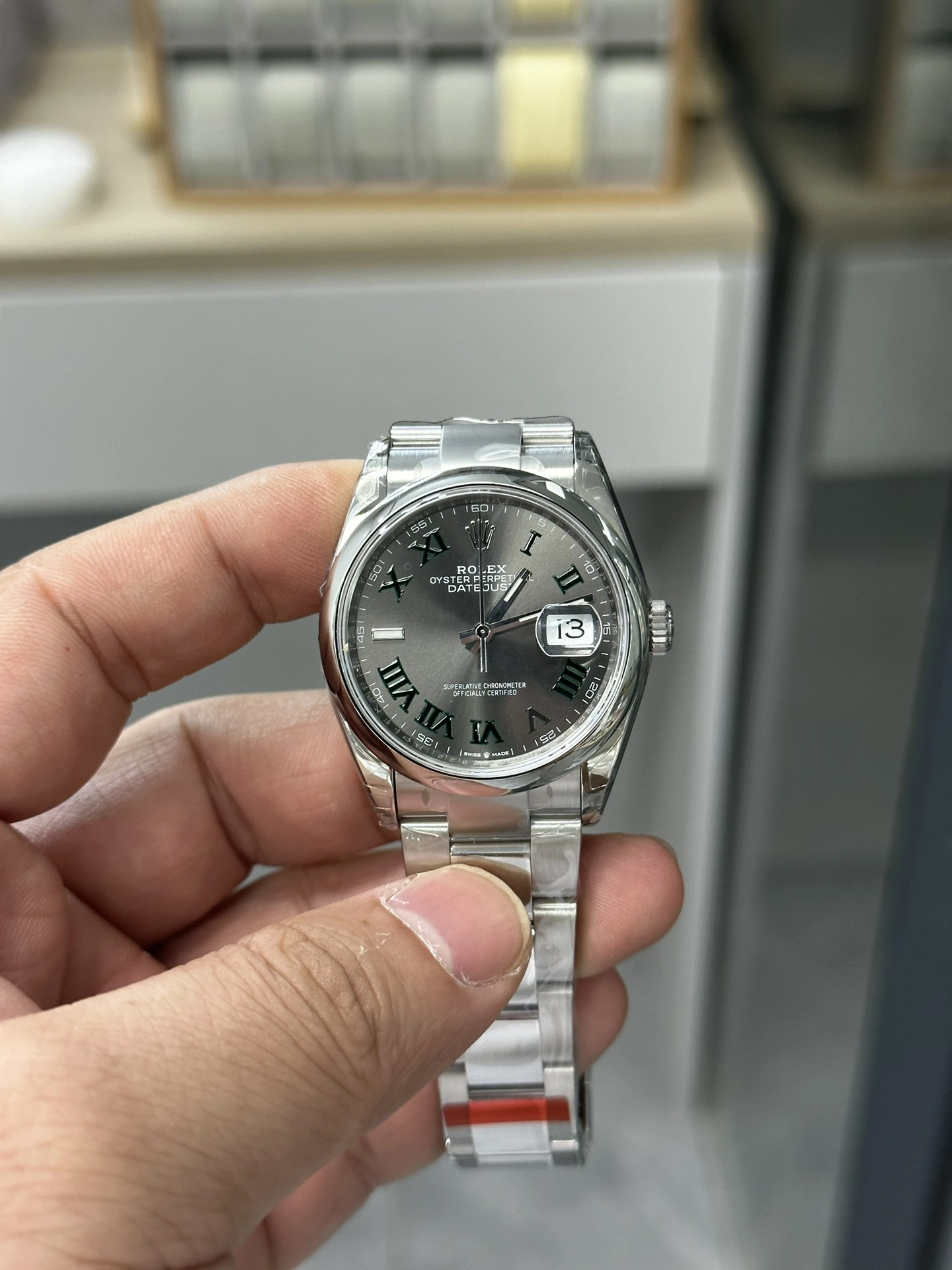 CBD Factory Rolex Datejust 36mm “Wimbledon” Dial Smooth Bezel Oyster Bracelet (126200) 1:1 Super Clone – DD3235 Movement Breathable 98