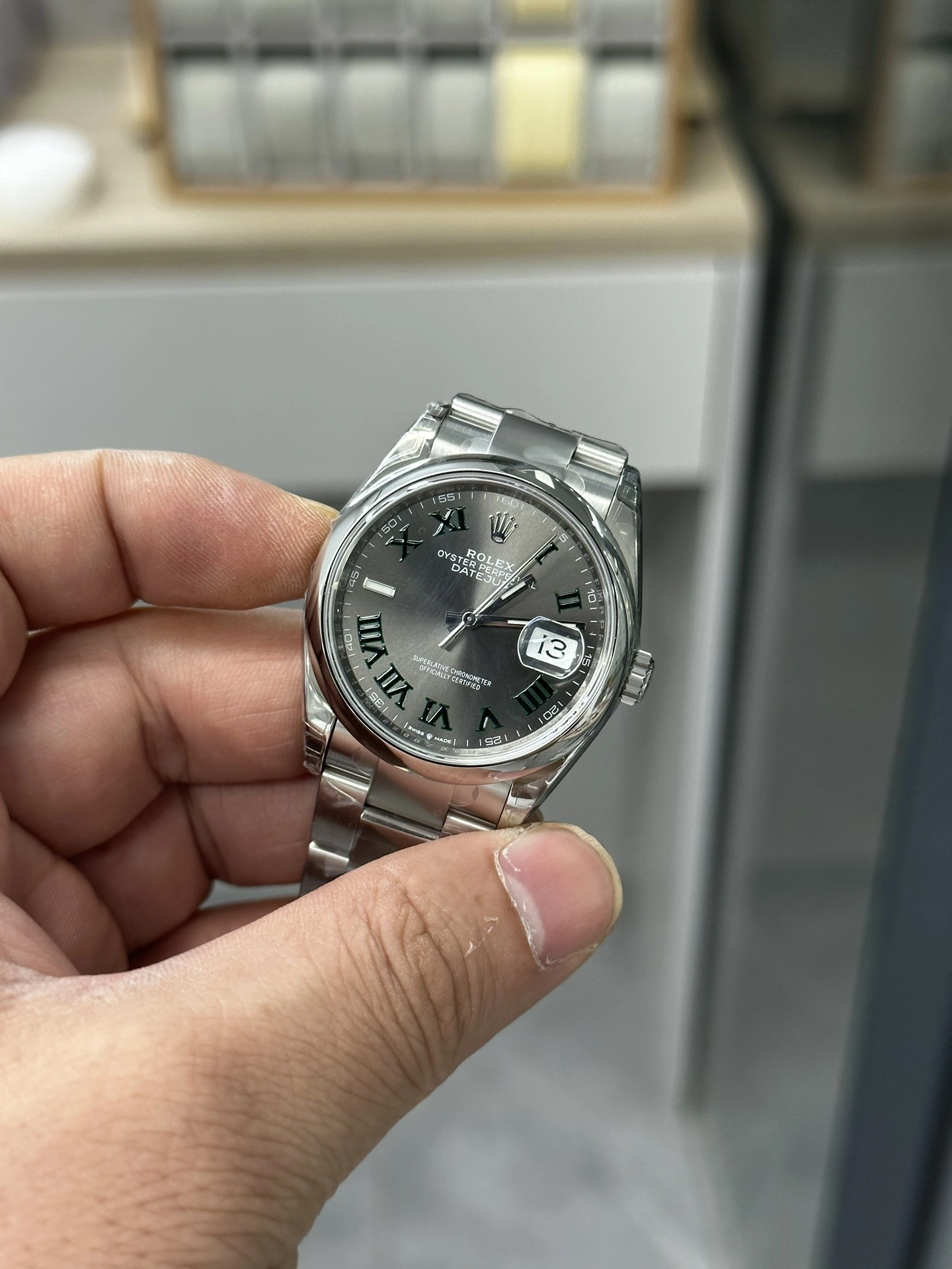 CBD Factory Rolex Datejust 36mm “Wimbledon” Dial Smooth Bezel Oyster Bracelet (126200) 1:1 Super Clone – DD3235 Movement Breathable 98