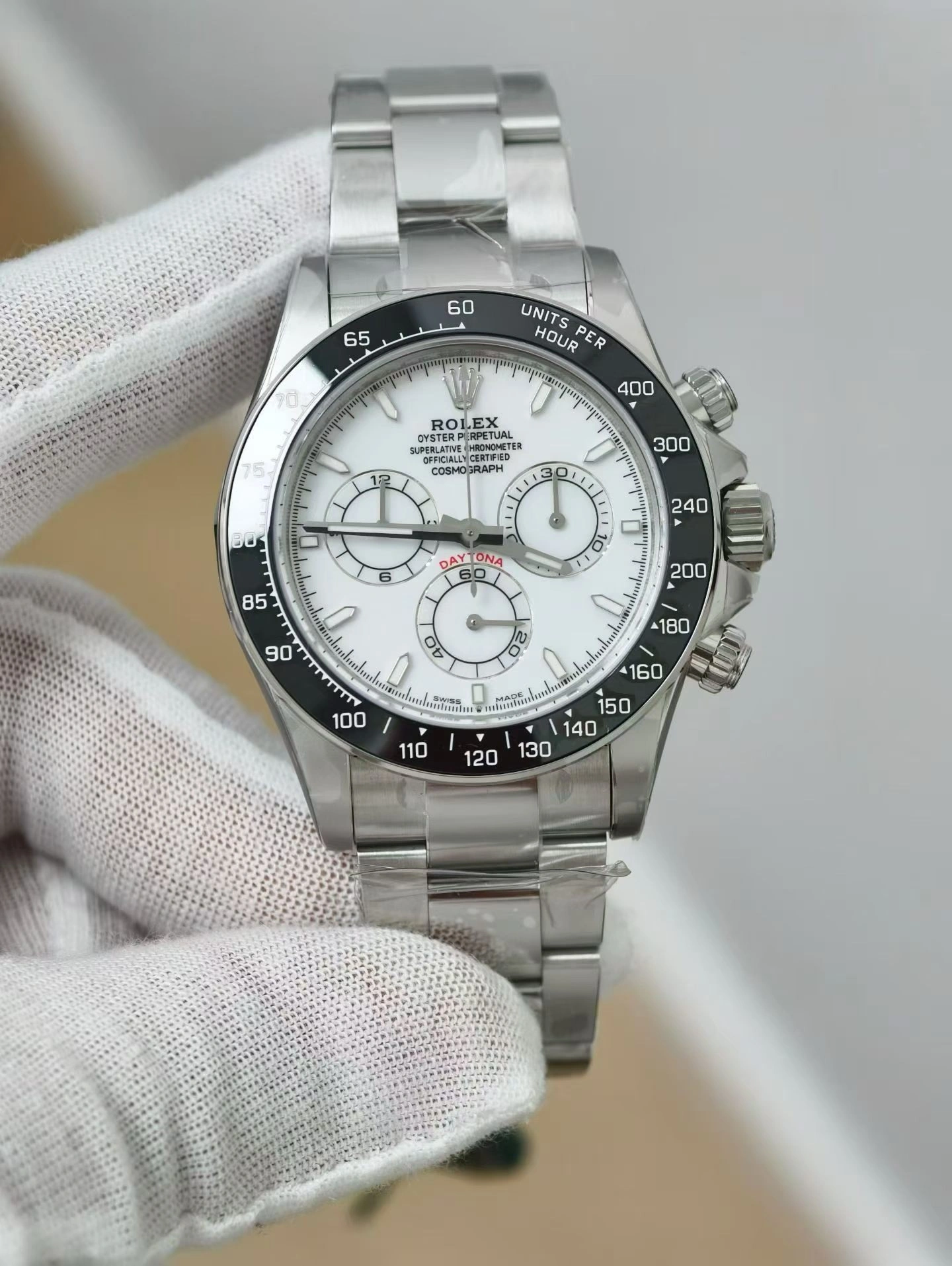 Seasonal CBD Factory Rolex Cosmograph Daytona 40mm “Panda” White Dial Exhibition Caseback (126502LN) 1:1 Super Clone – DD4131 Movement 4