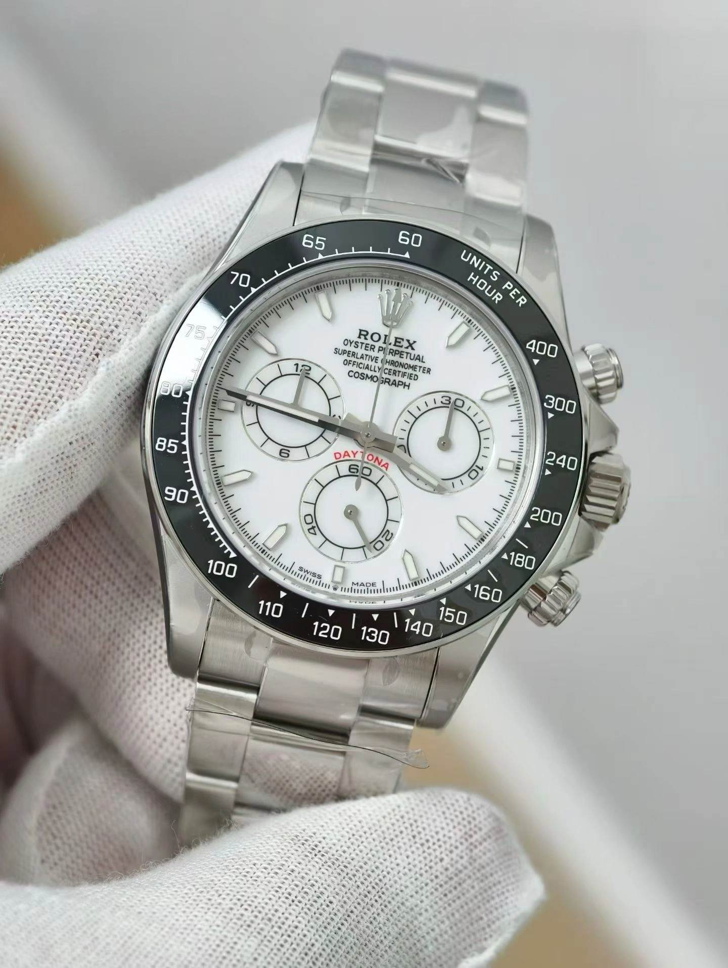 Seasonal CBD Factory Rolex Cosmograph Daytona 40mm “Panda” White Dial Exhibition Caseback (126502LN) 1:1 Super Clone – DD4131 Movement 4