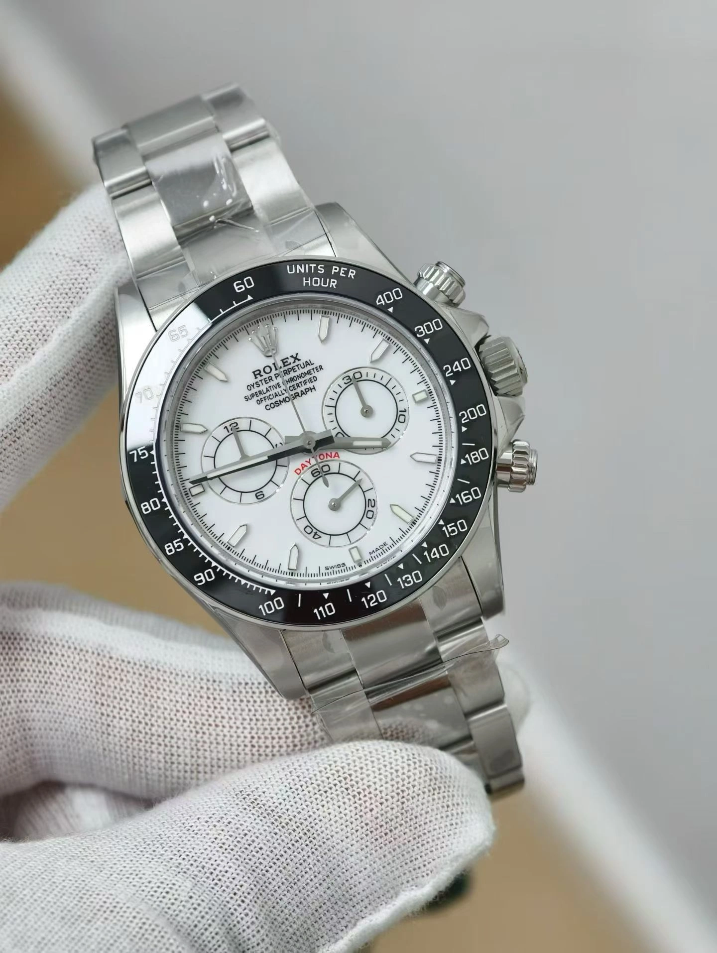 Seasonal CBD Factory Rolex Cosmograph Daytona 40mm “Panda” White Dial Exhibition Caseback (126502LN) 1:1 Super Clone – DD4131 Movement 4