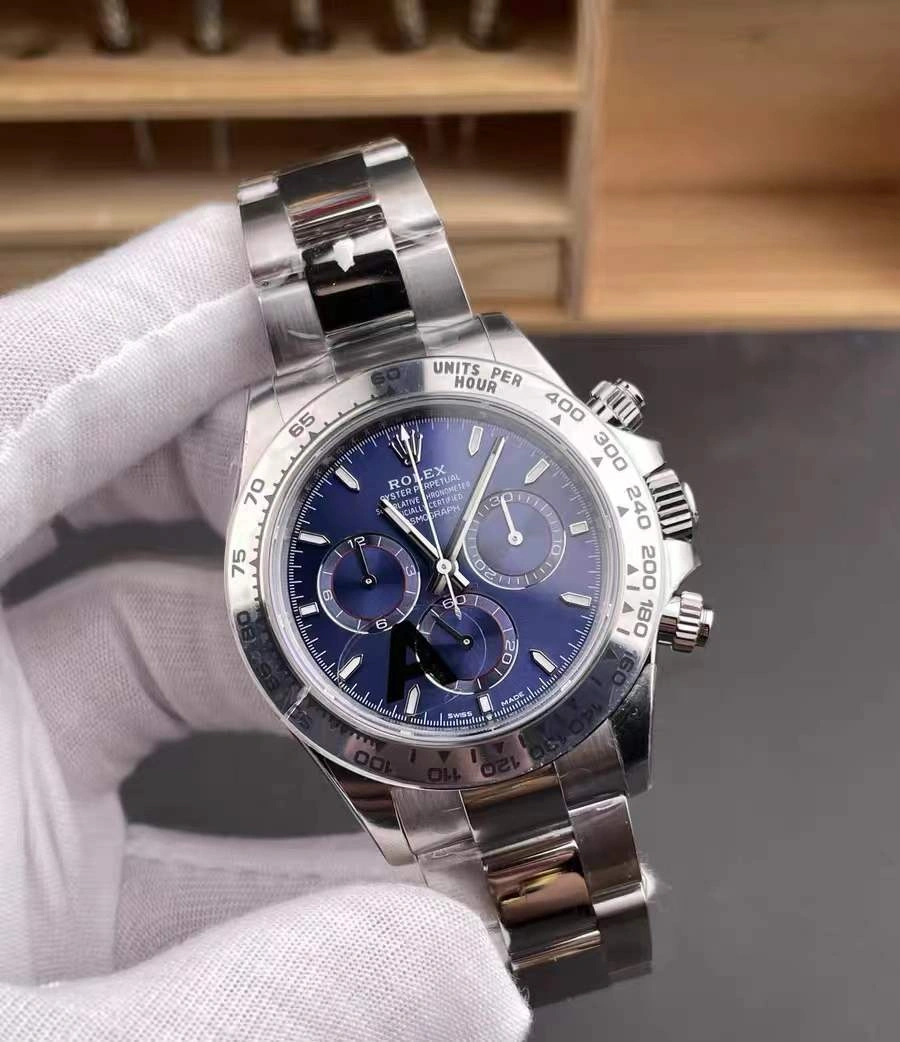Unisex CBD Factory Rolex Cosmograph Daytona 40mm Blue Dial White Gold (126509) 1:1 Super Clone – DD4131 Movement 8