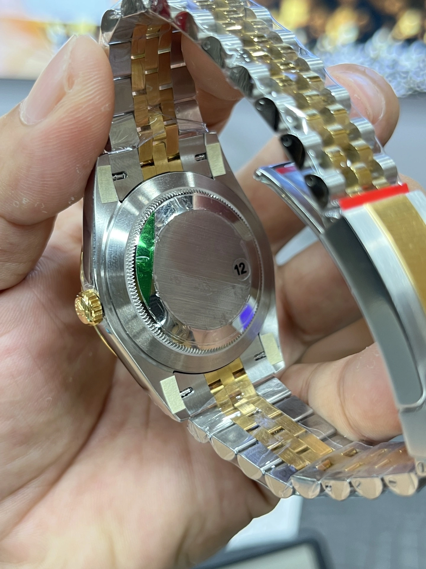 CBD Factory Rolex Datejust 41mm Two-Tone Yellow Gold Champagne Dial Fluted Bezel Jubilee Bracelet (126333) 1:1 Super Clone – DD3235 Movement HighPerformance 55