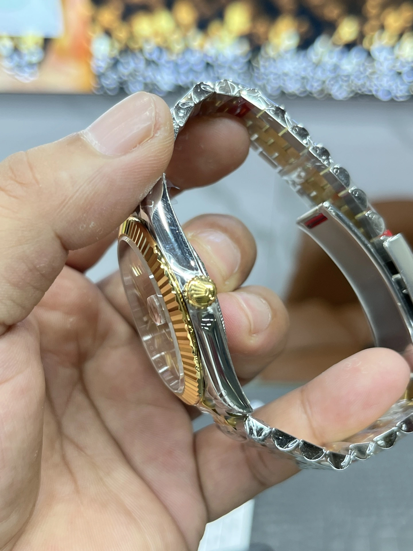 CBD Factory Rolex Datejust 41mm Two-Tone Yellow Gold Champagne Dial Fluted Bezel Jubilee Bracelet (126333) 1:1 Super Clone – DD3235 Movement HighPerformance 55