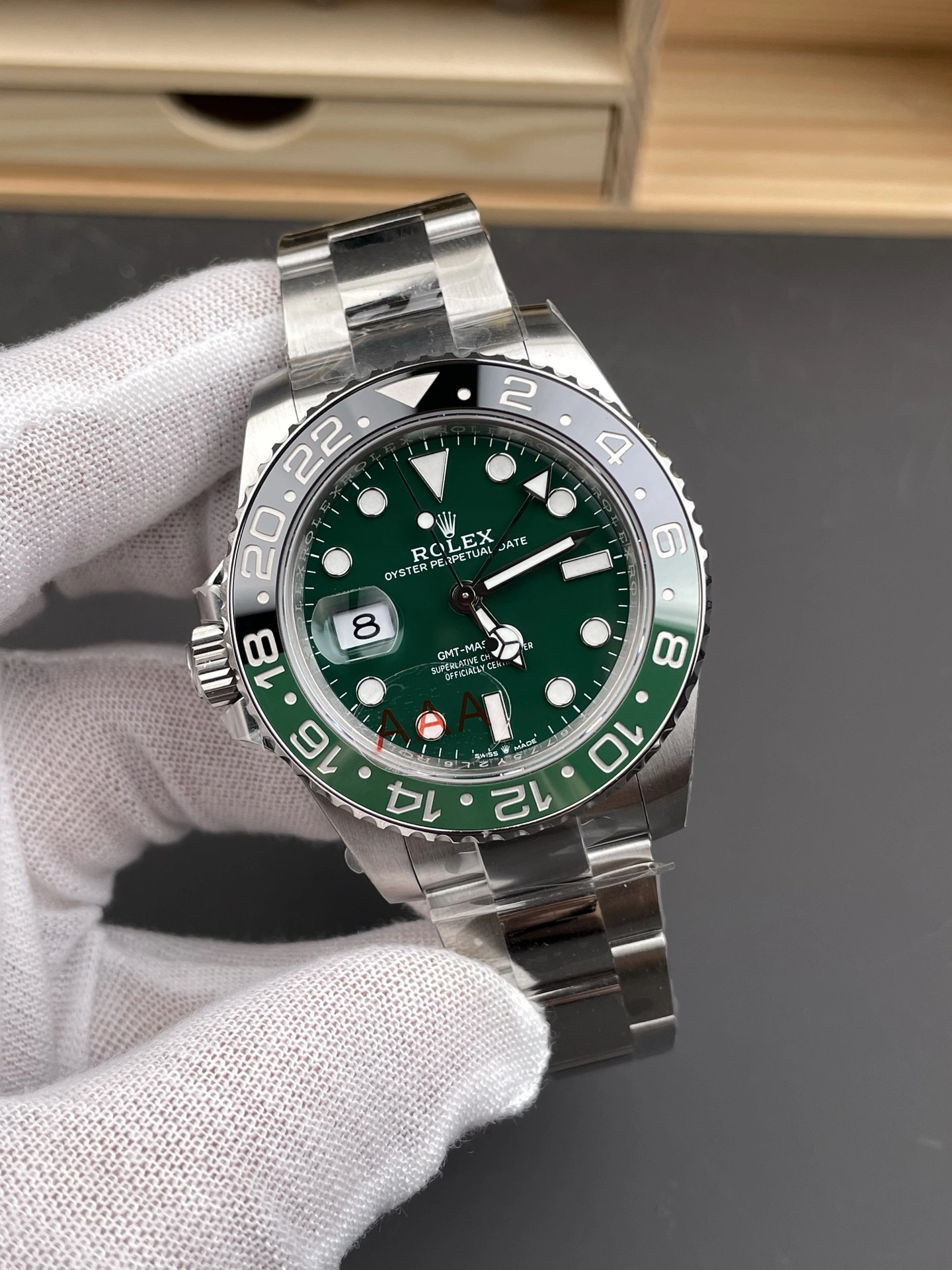 TechFriendly CBD Factory Rolex GMT-Master II Left-Handed Green Dial Black Green Ceramic Bezel “Sprite”Oyster Bracelet (126729VTNR) 1:1 Super Clone – DD3285 Movement 154