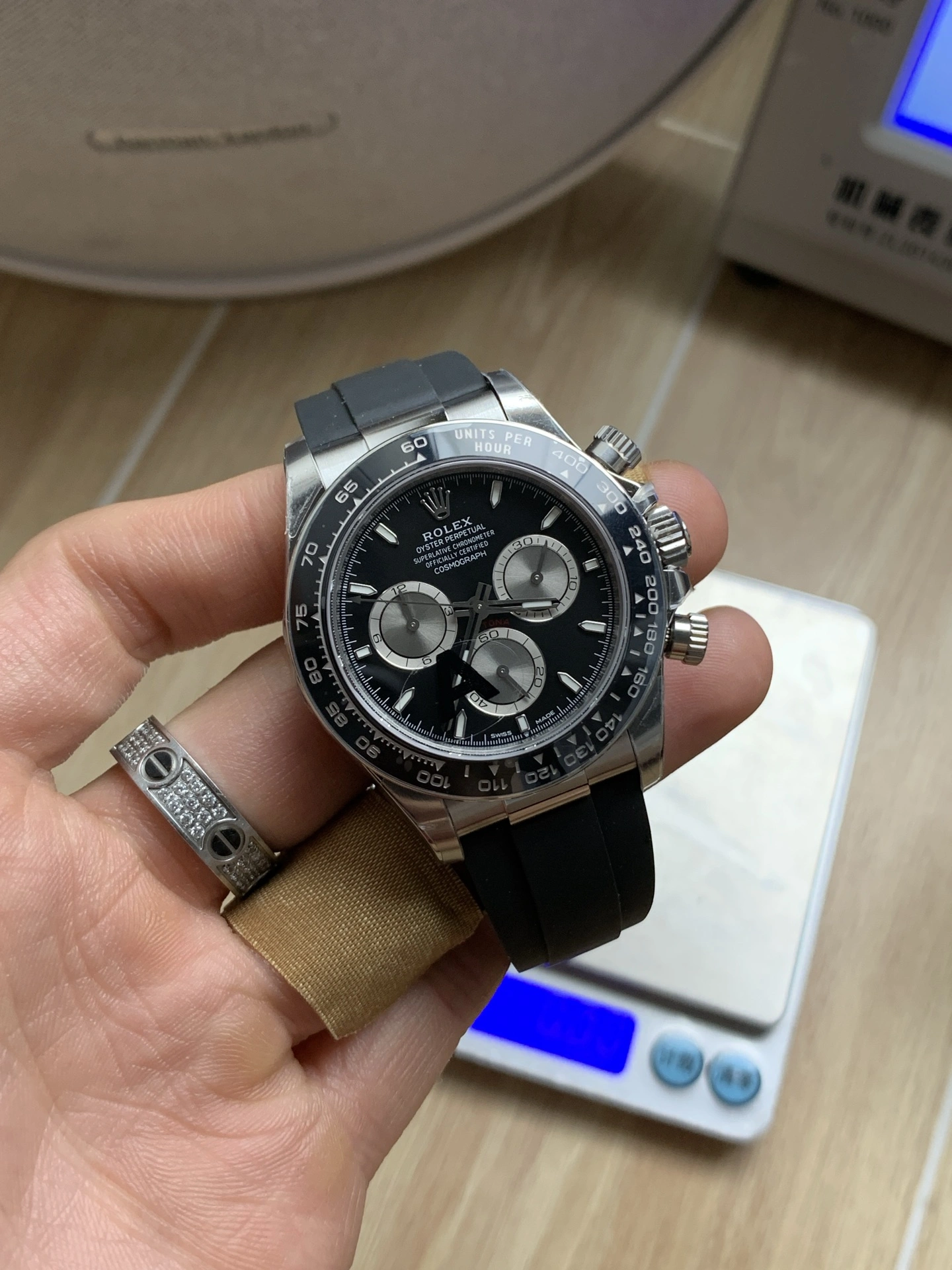 CBD Factory Rolex Cosmograph Daytona Black Dial Ceramic Bezel Rubber Strap (126519LN)1:1 Super Clone – DD4131 Movement Sustainable 17