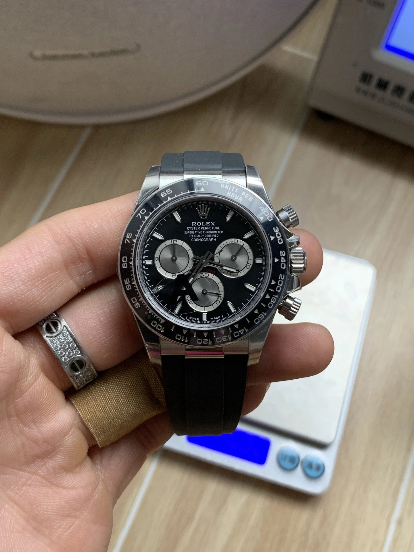 CBD Factory Rolex Cosmograph Daytona Black Dial Ceramic Bezel Rubber Strap (126519LN)1:1 Super Clone – DD4131 Movement Sustainable 17