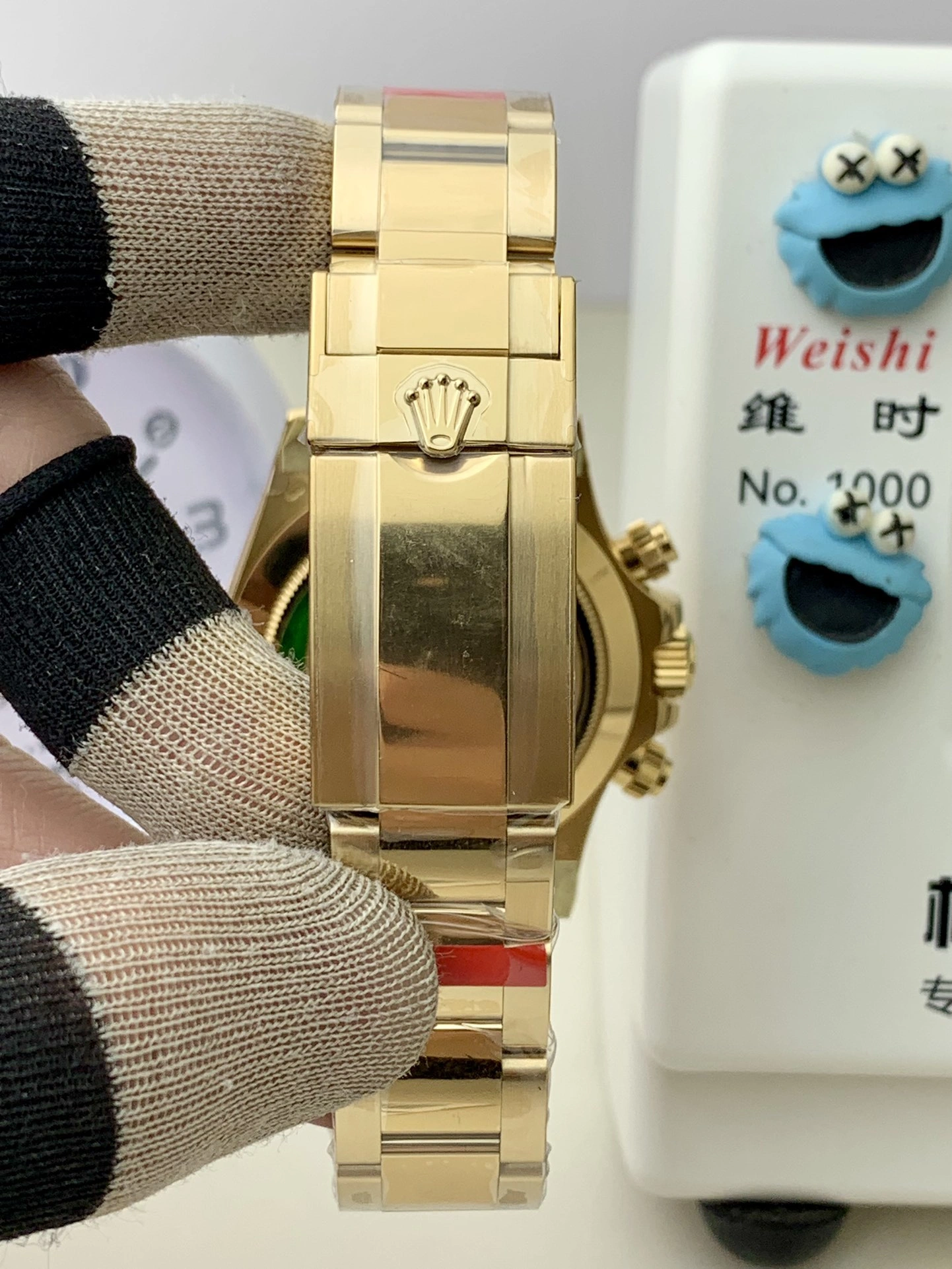 MoistureWicking CBD Factory Rolex Cosmograph Daytona Full Yellow Gold “John Mayer” Green Dial (116508) 1:1 Super Clone – DD4130 Movement 30