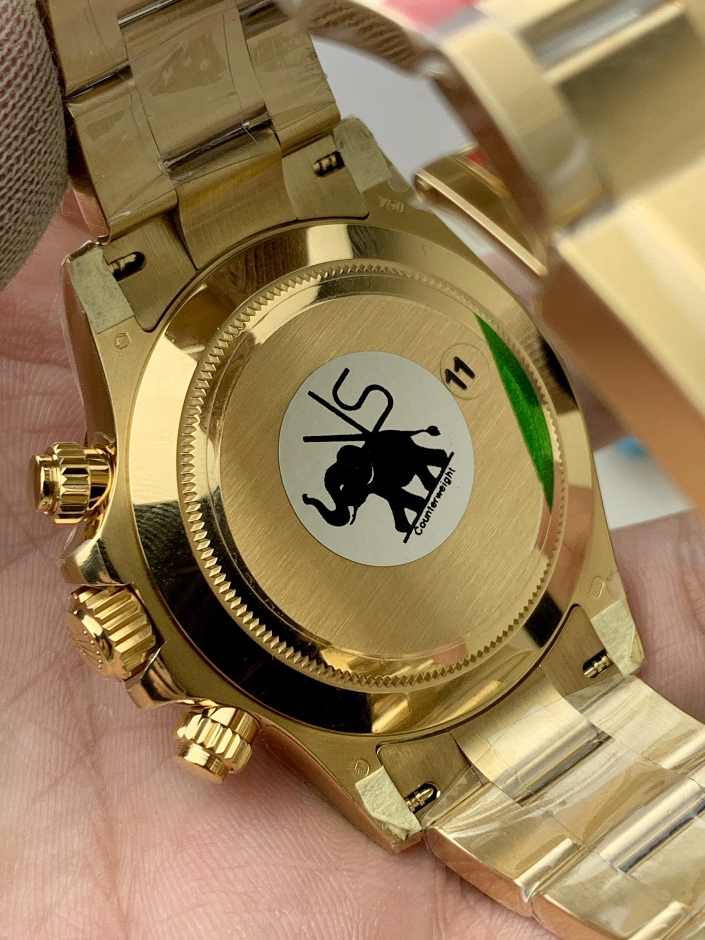 MoistureWicking CBD Factory Rolex Cosmograph Daytona Full Yellow Gold “John Mayer” Green Dial (116508) 1:1 Super Clone – DD4130 Movement 30