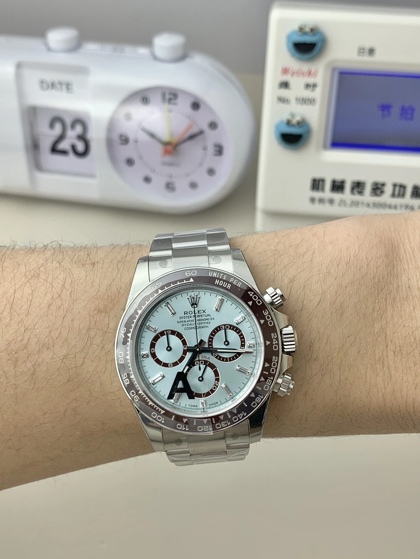 CBD Factory Rolex Cosmograph Daytona “Platona” Ice Blue Baguette Diamond Dial (126506) 1:1 Super Clone – DD4131 Movement Effortless 18