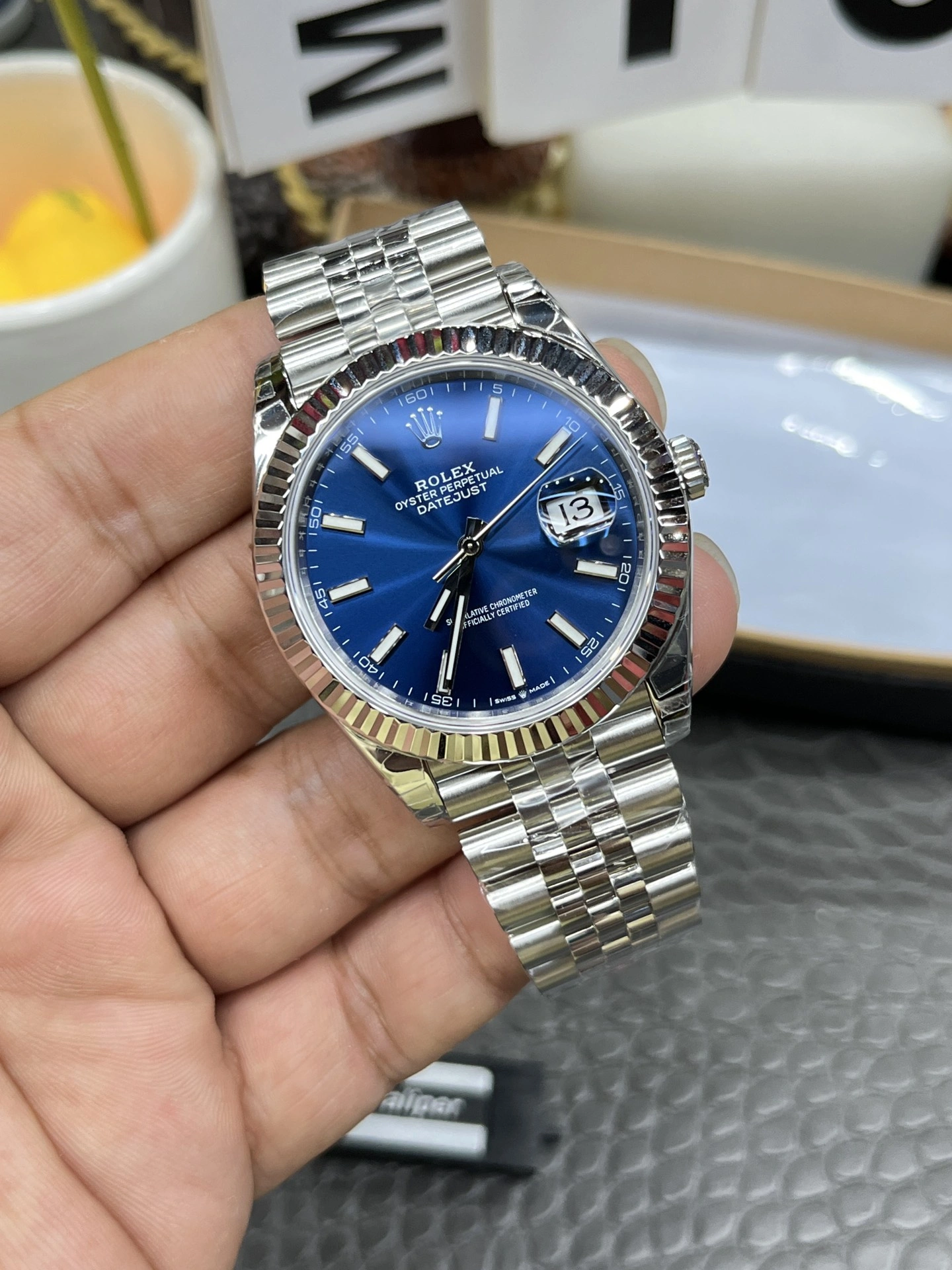 CBD Factory Rolex Datejust 41mm Blue Sunburst Dial Fluted Bezel Jubilee Bracelet (126334) 1:1 Super Clone – DD3235 Movement Chic 52