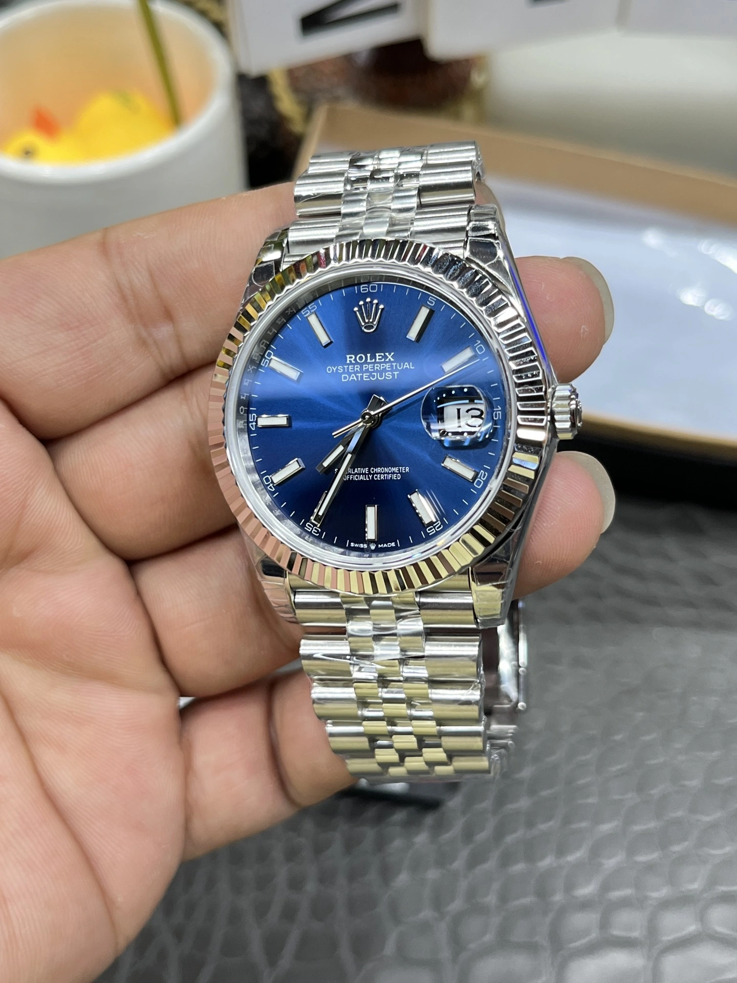 CBD Factory Rolex Datejust 41mm Blue Sunburst Dial Fluted Bezel Jubilee Bracelet (126334) 1:1 Super Clone – DD3235 Movement Chic 52
