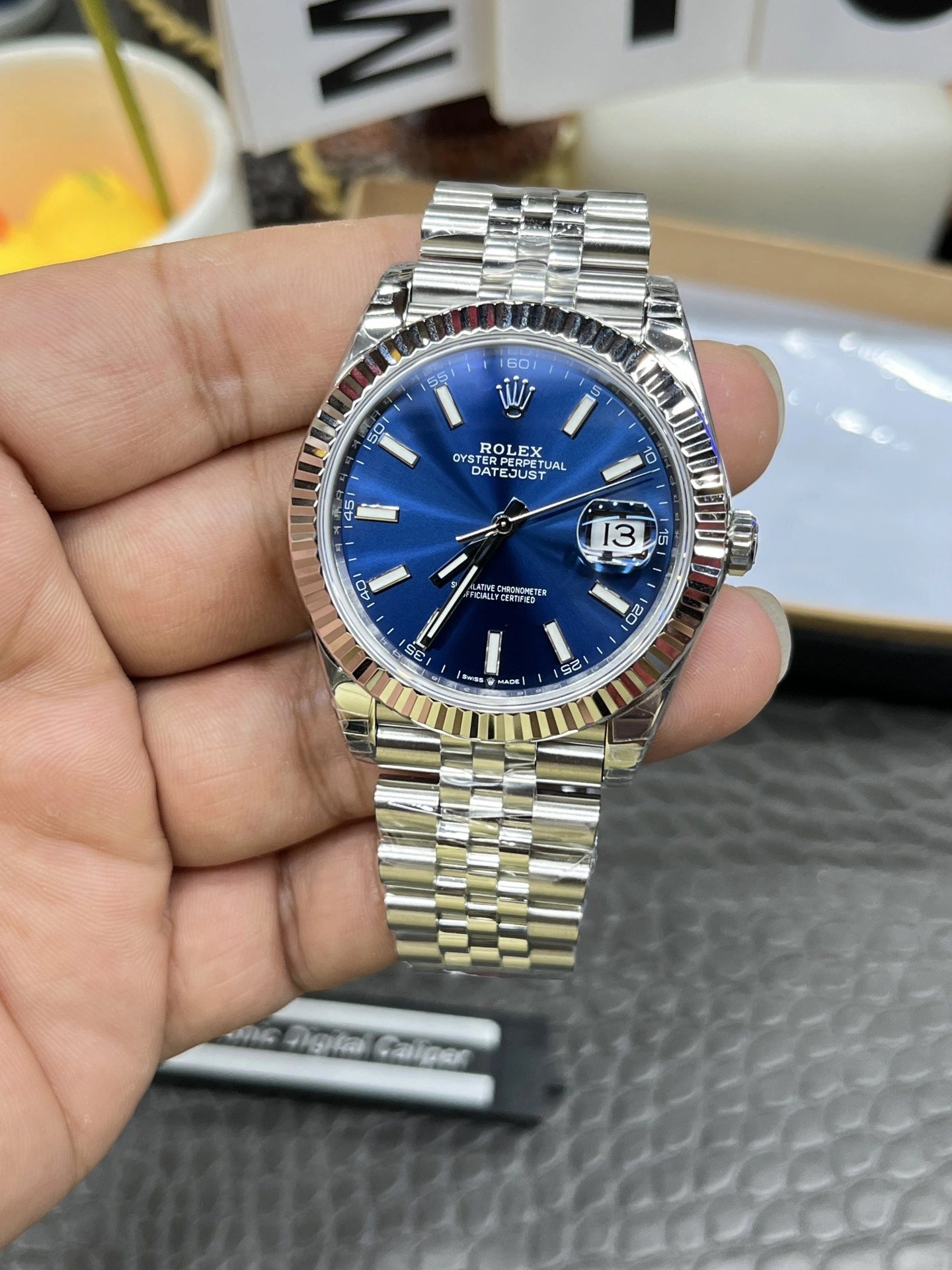 CBD Factory Rolex Datejust 41mm Blue Sunburst Dial Fluted Bezel Jubilee Bracelet (126334) 1:1 Super Clone – DD3235 Movement Chic 52