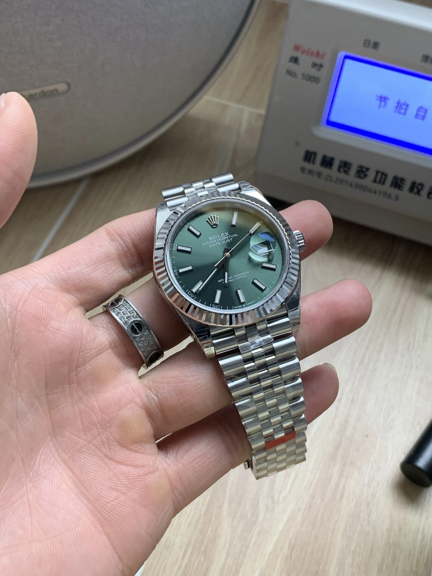 Tailored CBD Factory Rolex Datejust 41mm Mint Green Sunburst Dial Fluted Bezel Jubilee Bracelet (126334) 1:1 Super Clone – DD3235 Movement 37