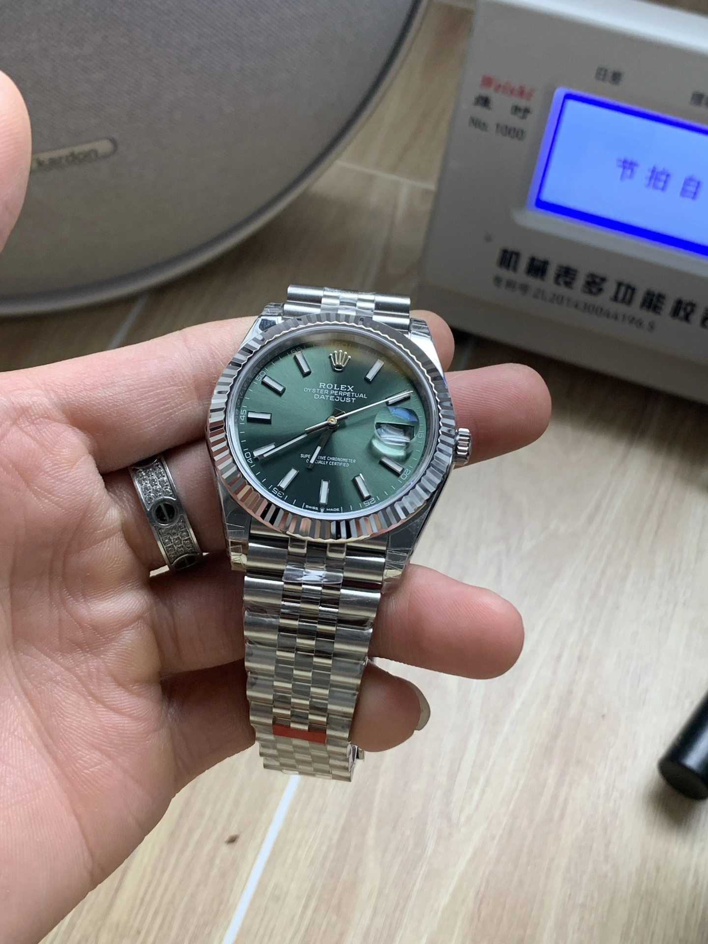 Tailored CBD Factory Rolex Datejust 41mm Mint Green Sunburst Dial Fluted Bezel Jubilee Bracelet (126334) 1:1 Super Clone – DD3235 Movement 37